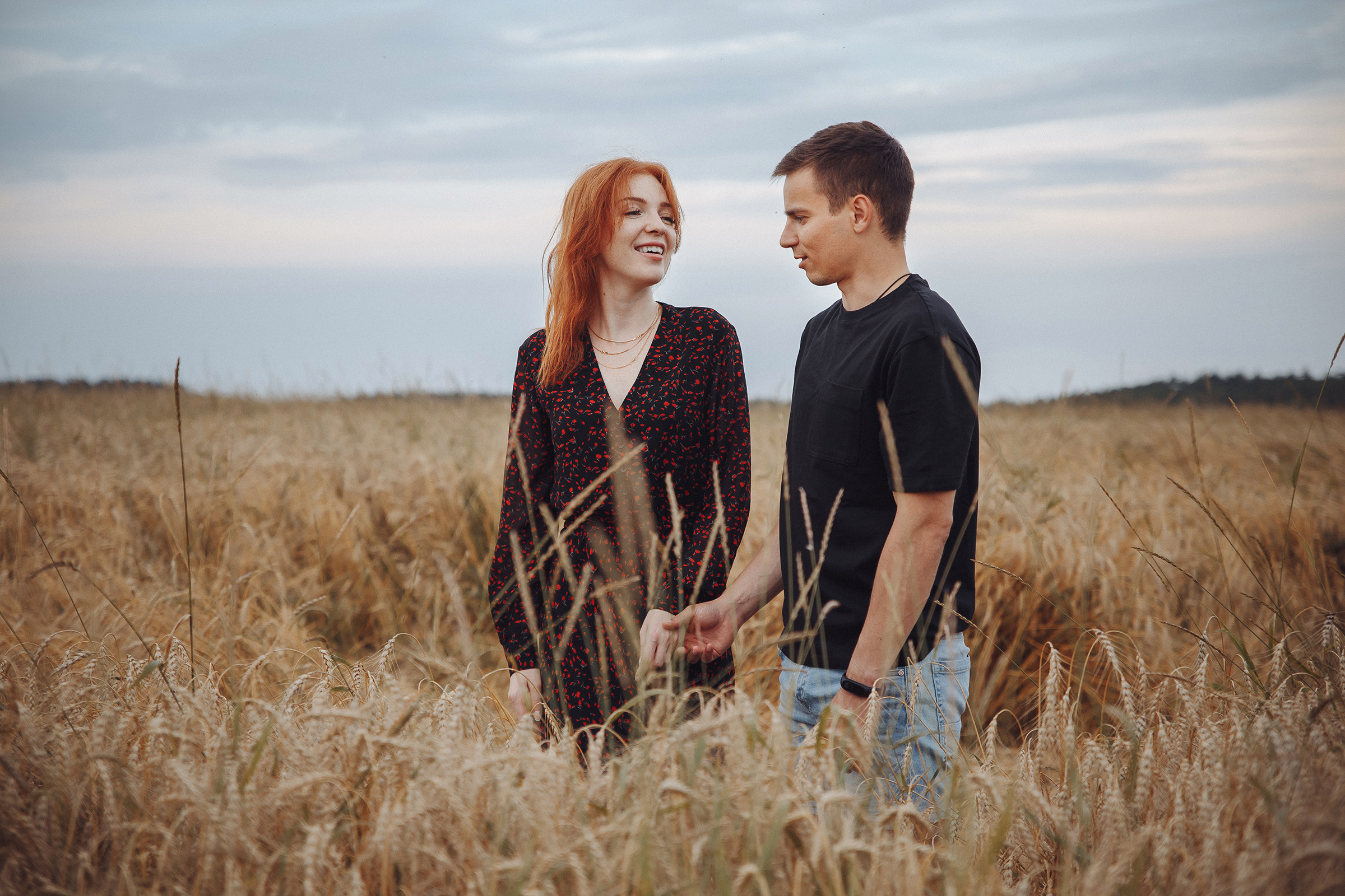 Летняя love-story в поле. Фотограф Марина Юдина. Подольск, Москва