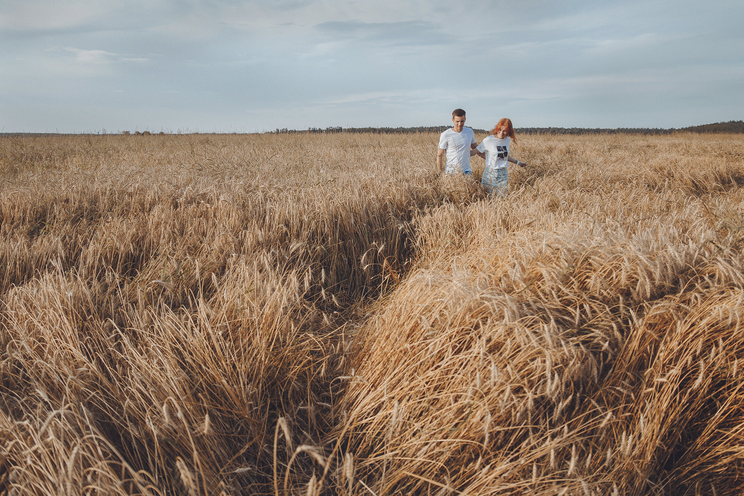 Летняя love-story в поле. Фотограф Марина Юдина. Подольск, Москва