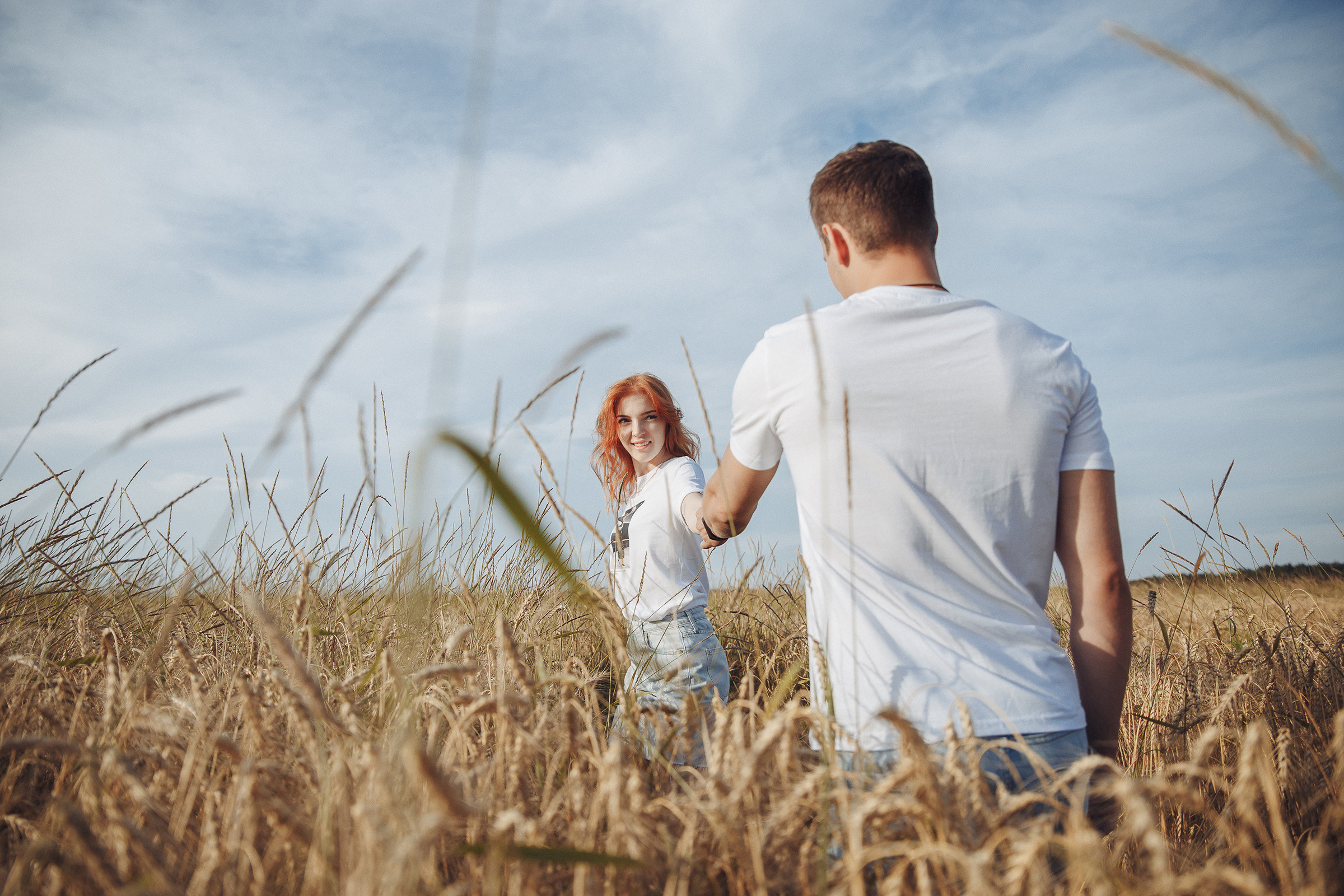 Летняя love-story в поле. Фотограф Марина Юдина. Подольск, Москва