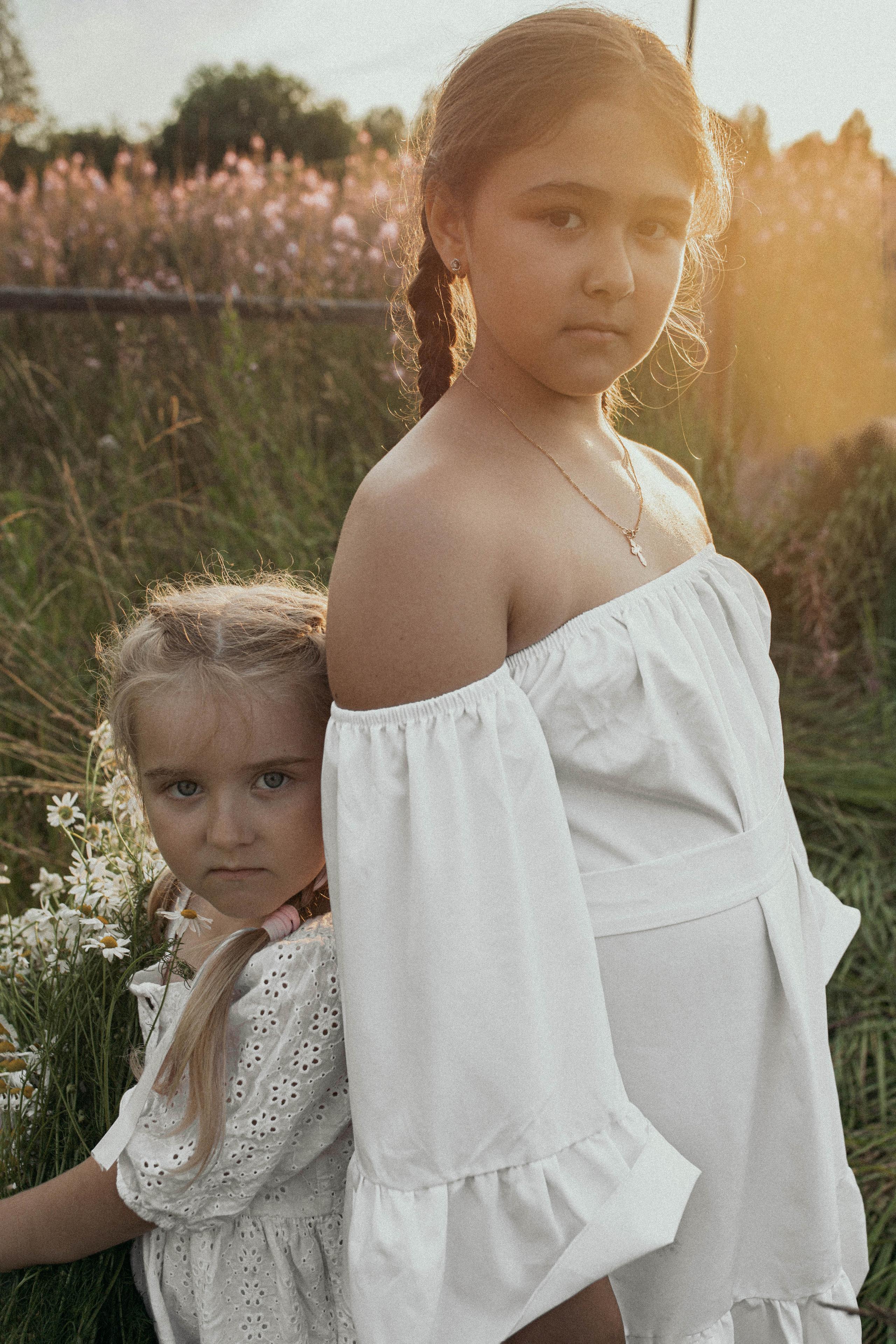 Детская съемка на красивом закате. Фотограф Яна Майорникова