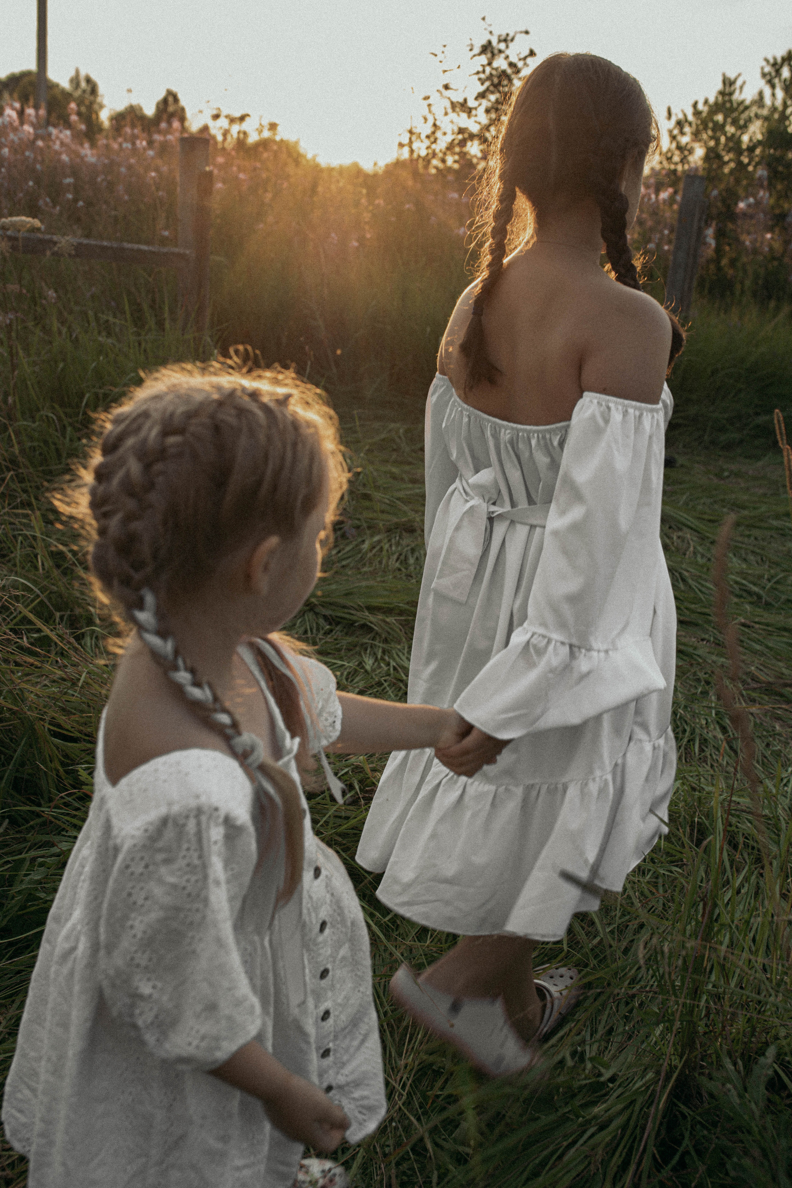 Детская съемка на красивом закате. Фотограф Яна Майорникова