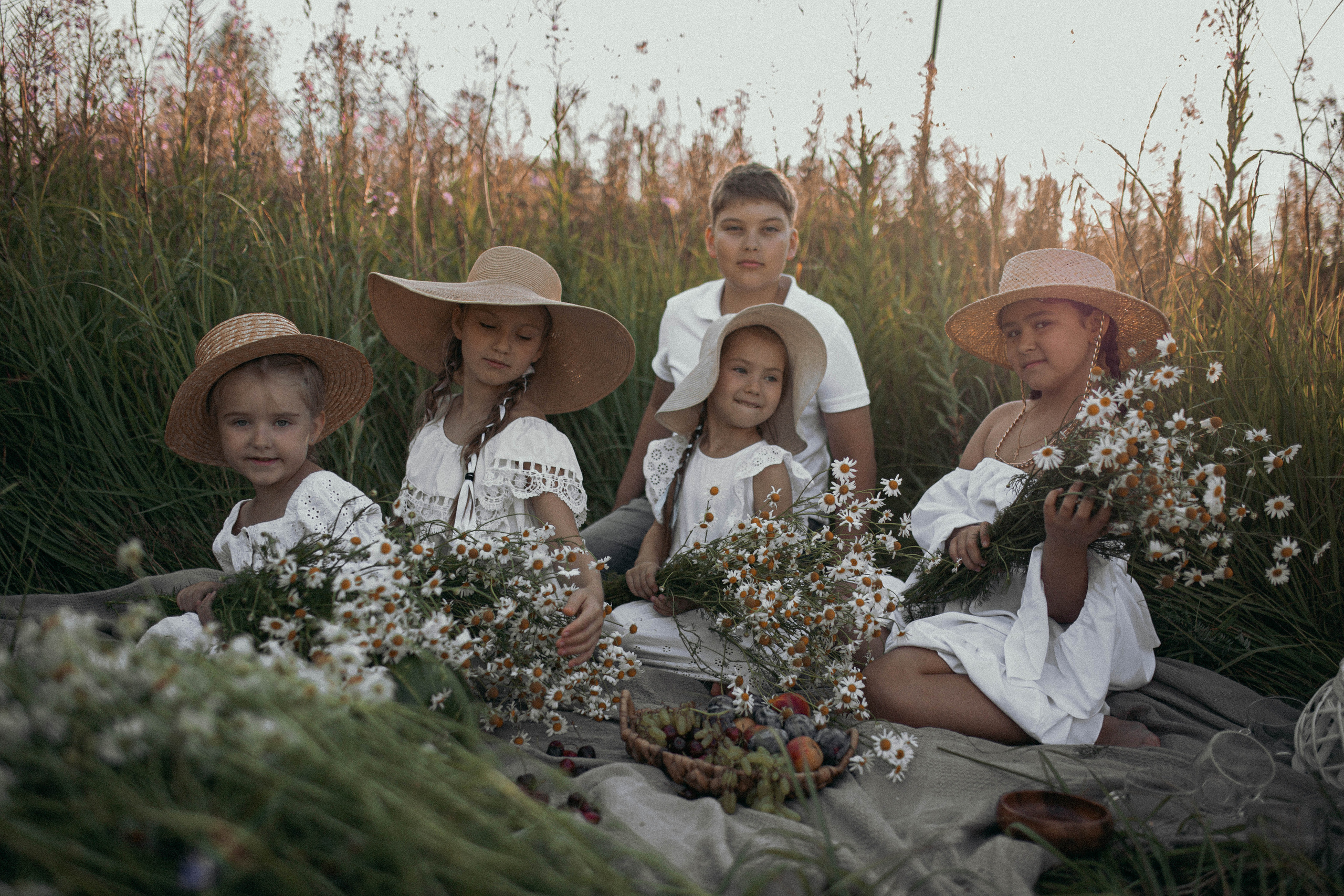 Детская съемка на красивом закате. Фотограф Яна Майорникова