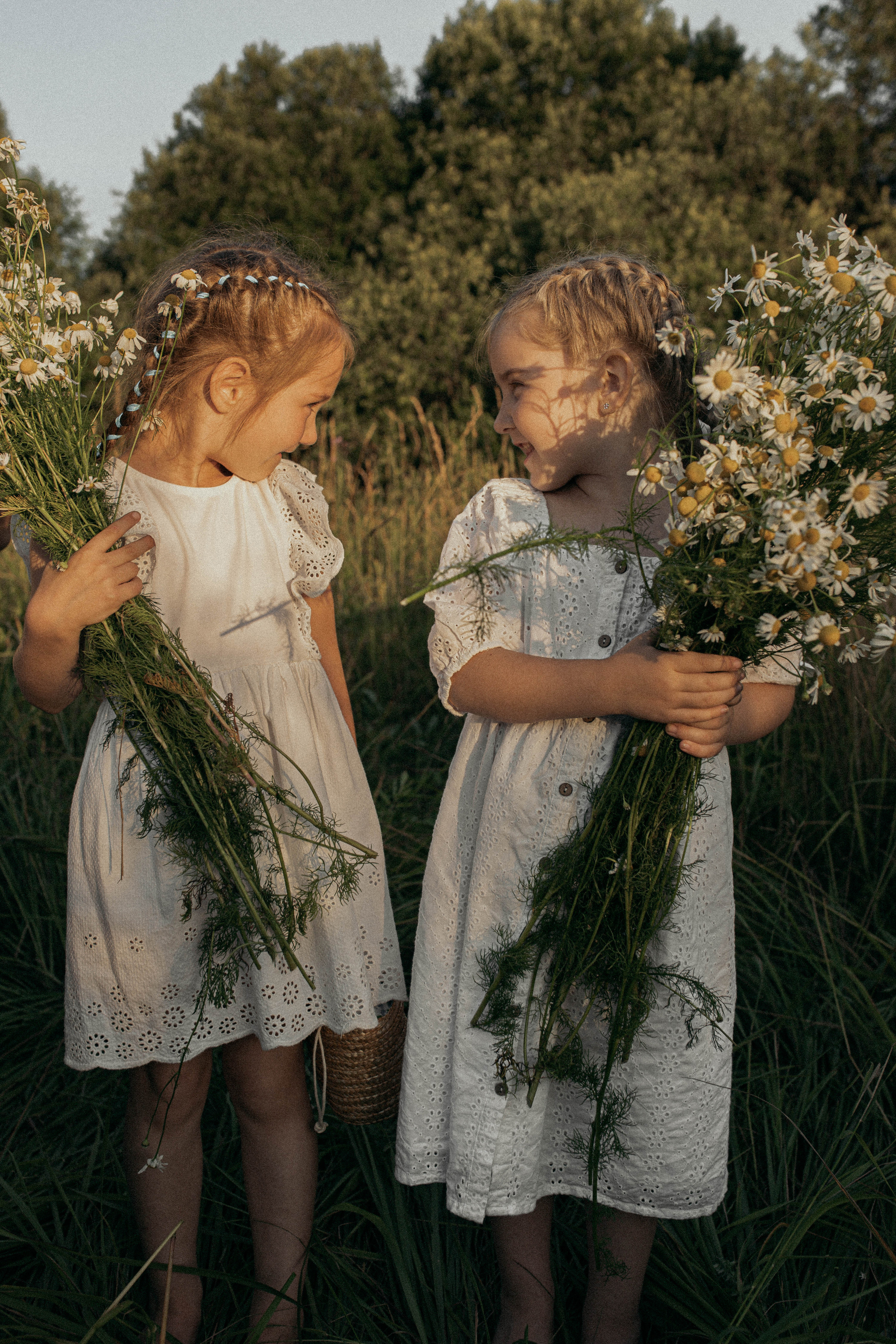 Детская съемка на красивом закате. Фотограф Яна Майорникова