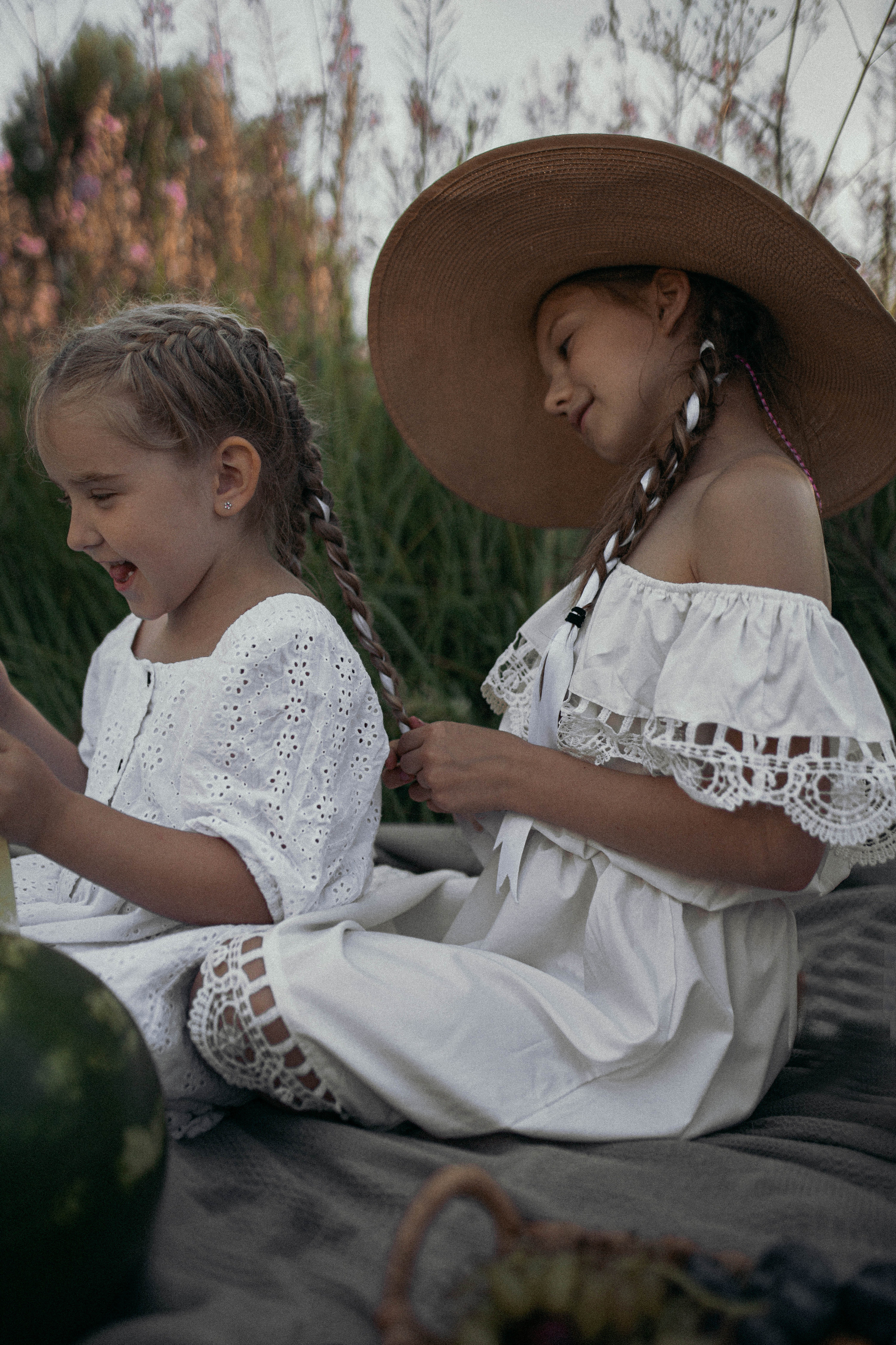 Детская съемка на красивом закате. Фотограф Яна Майорникова