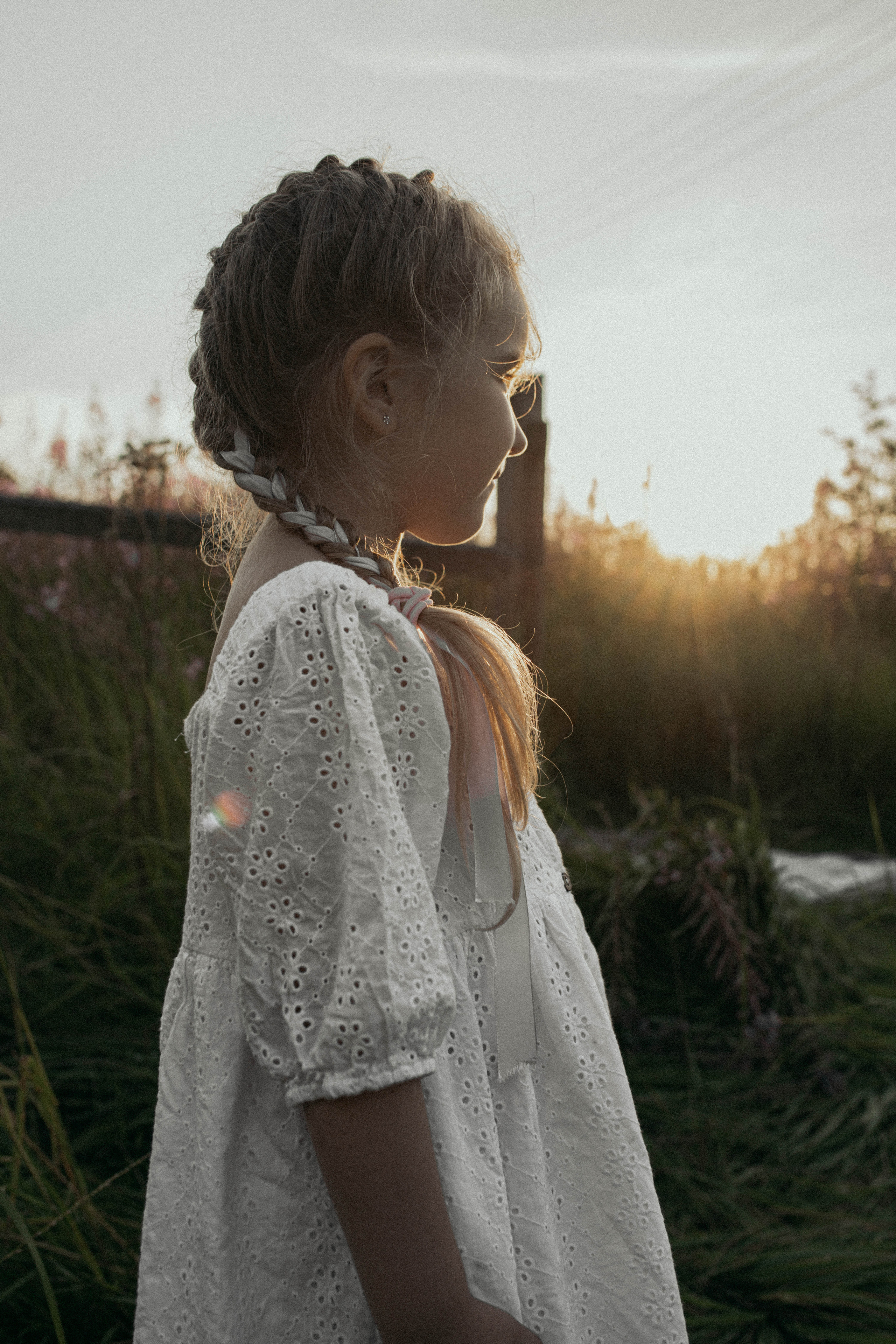 Детская съемка на красивом закате. Фотограф Яна Майорникова