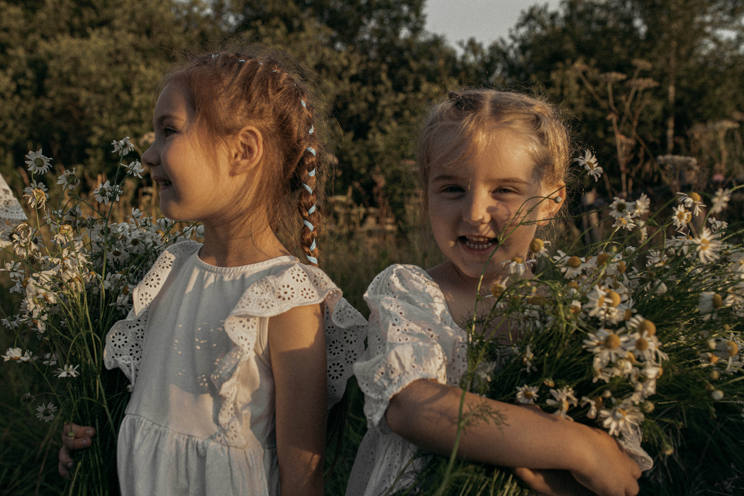 Детская съемка на красивом закате. Фотограф Яна Майорникова