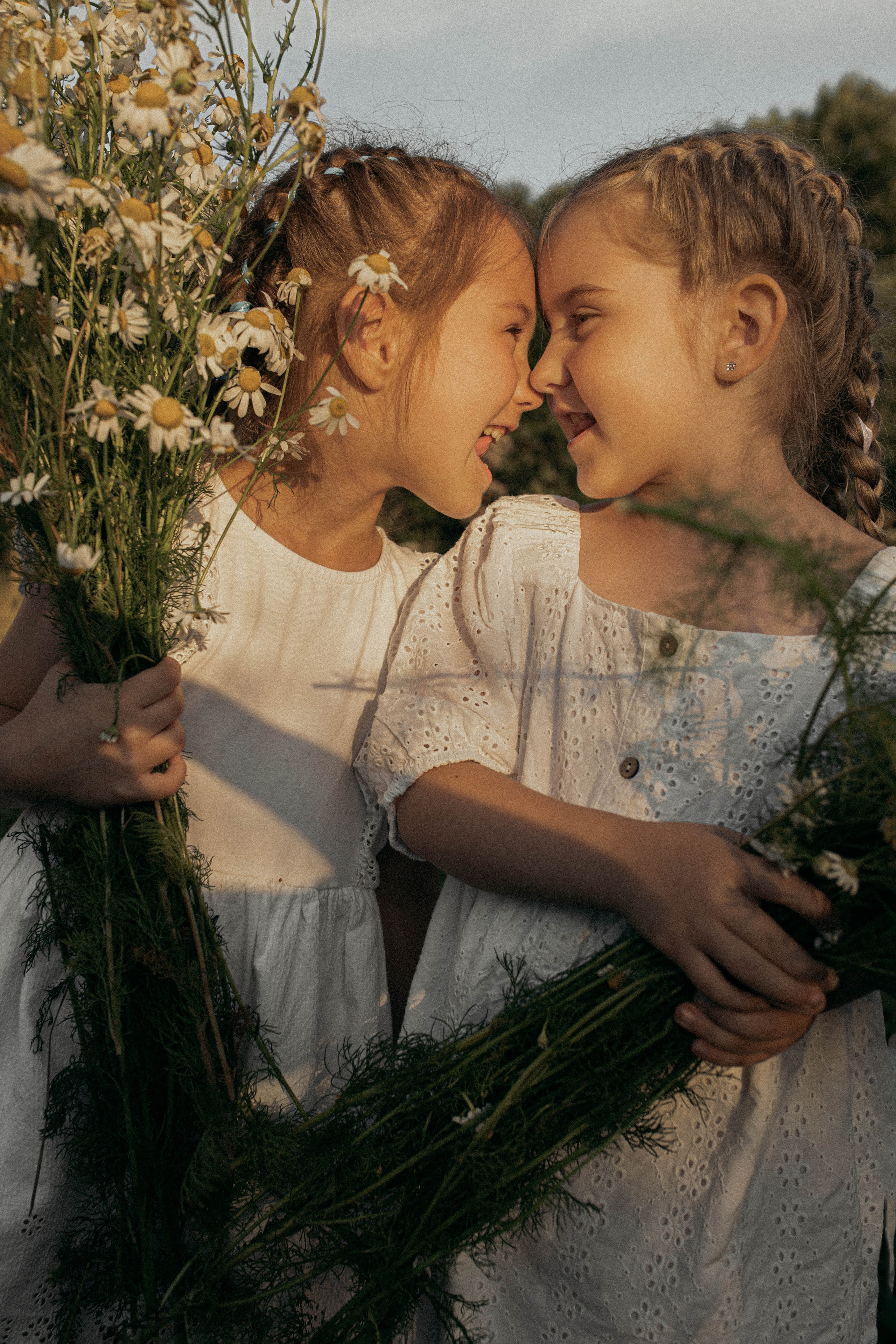 Детская съемка на красивом закате. Фотограф Яна Майорникова