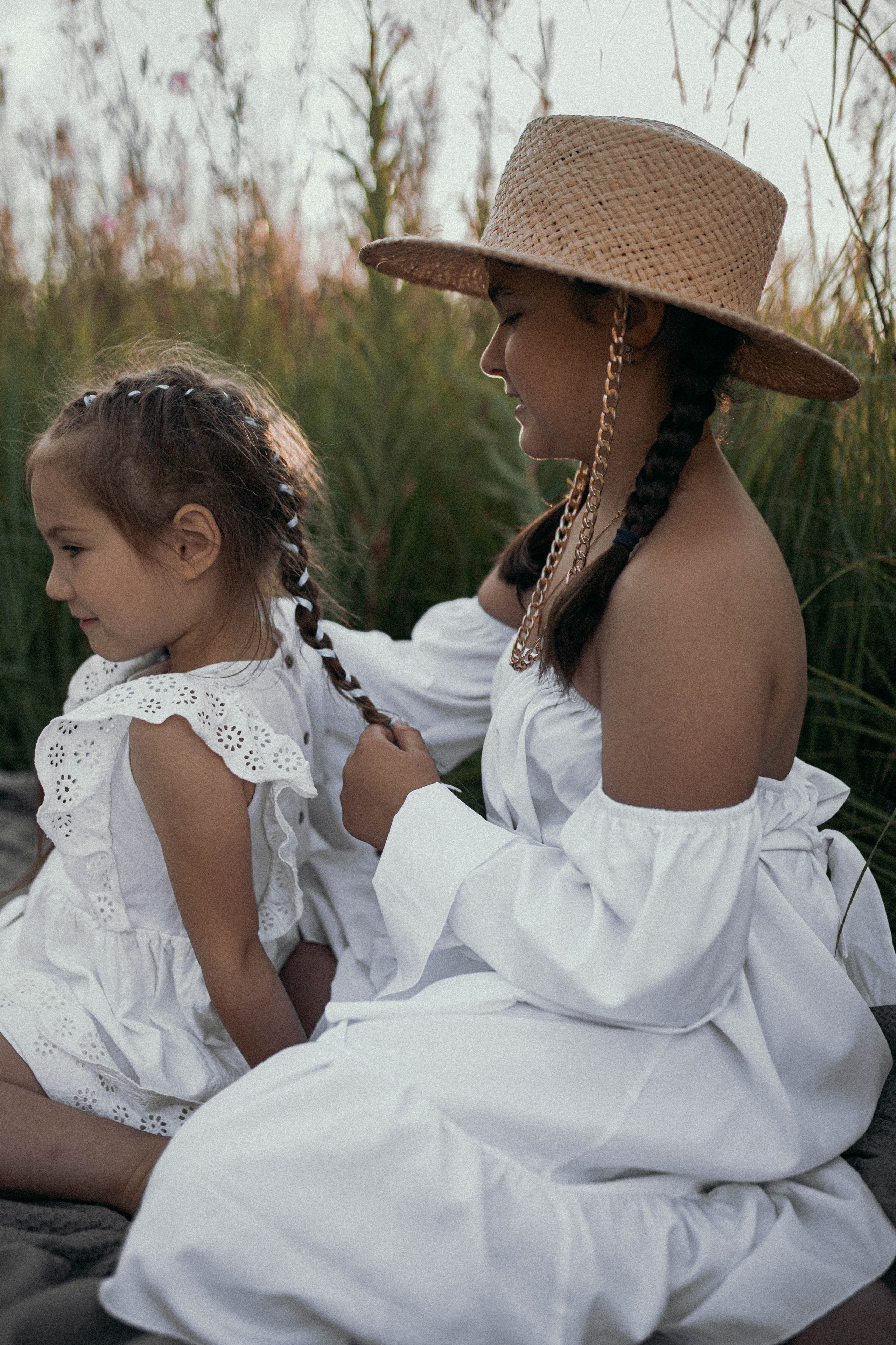 Детская съемка на красивом закате. Фотограф Яна Майорникова
