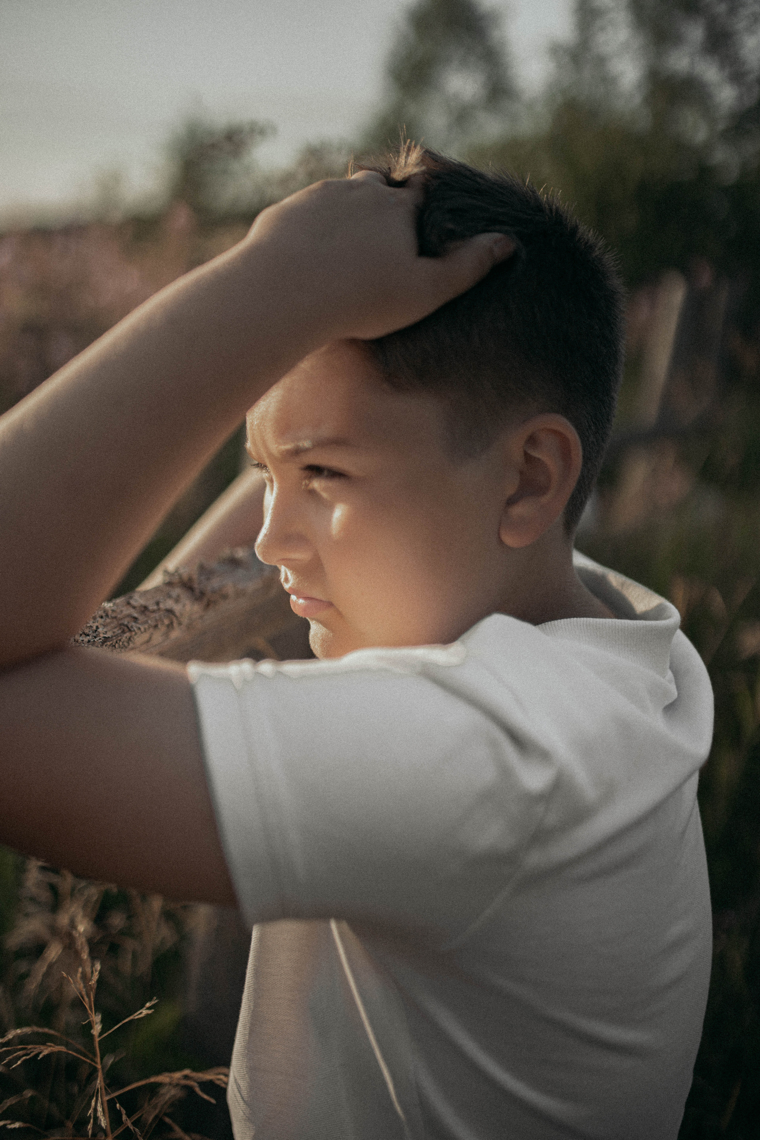 Детская съемка на красивом закате. Фотограф Яна Майорникова