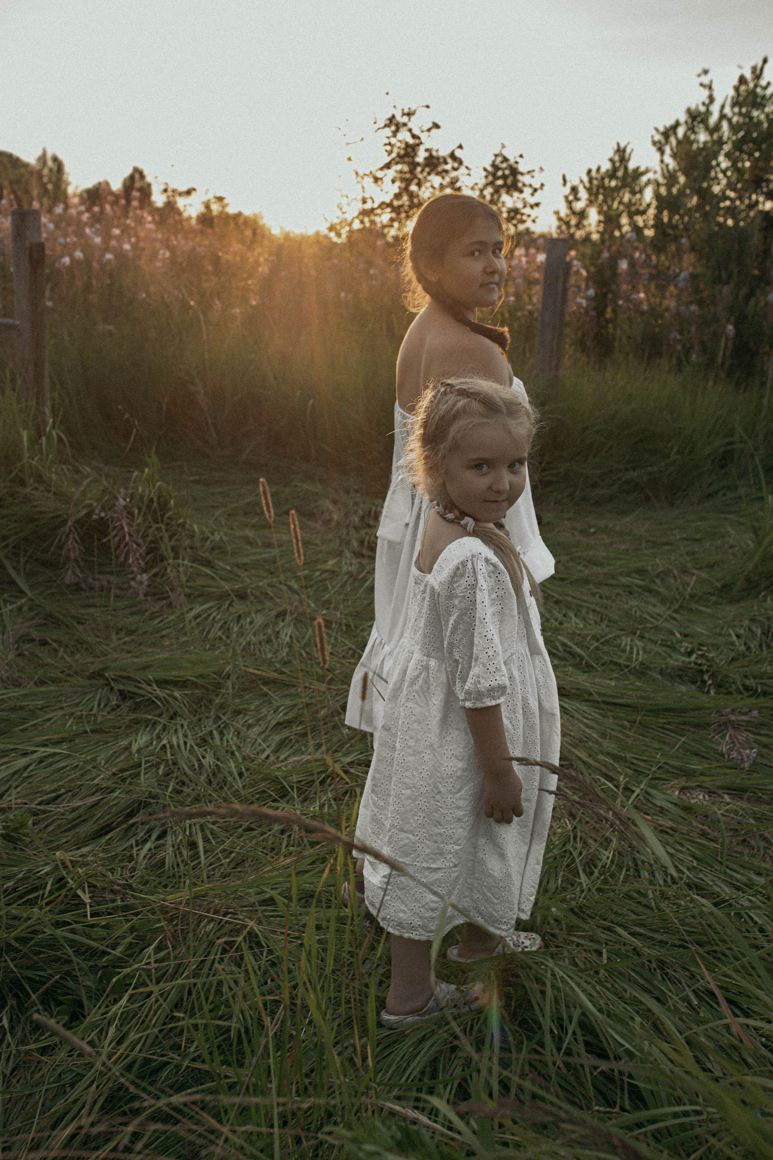 Детская съемка на красивом закате. Фотограф Яна Майорникова