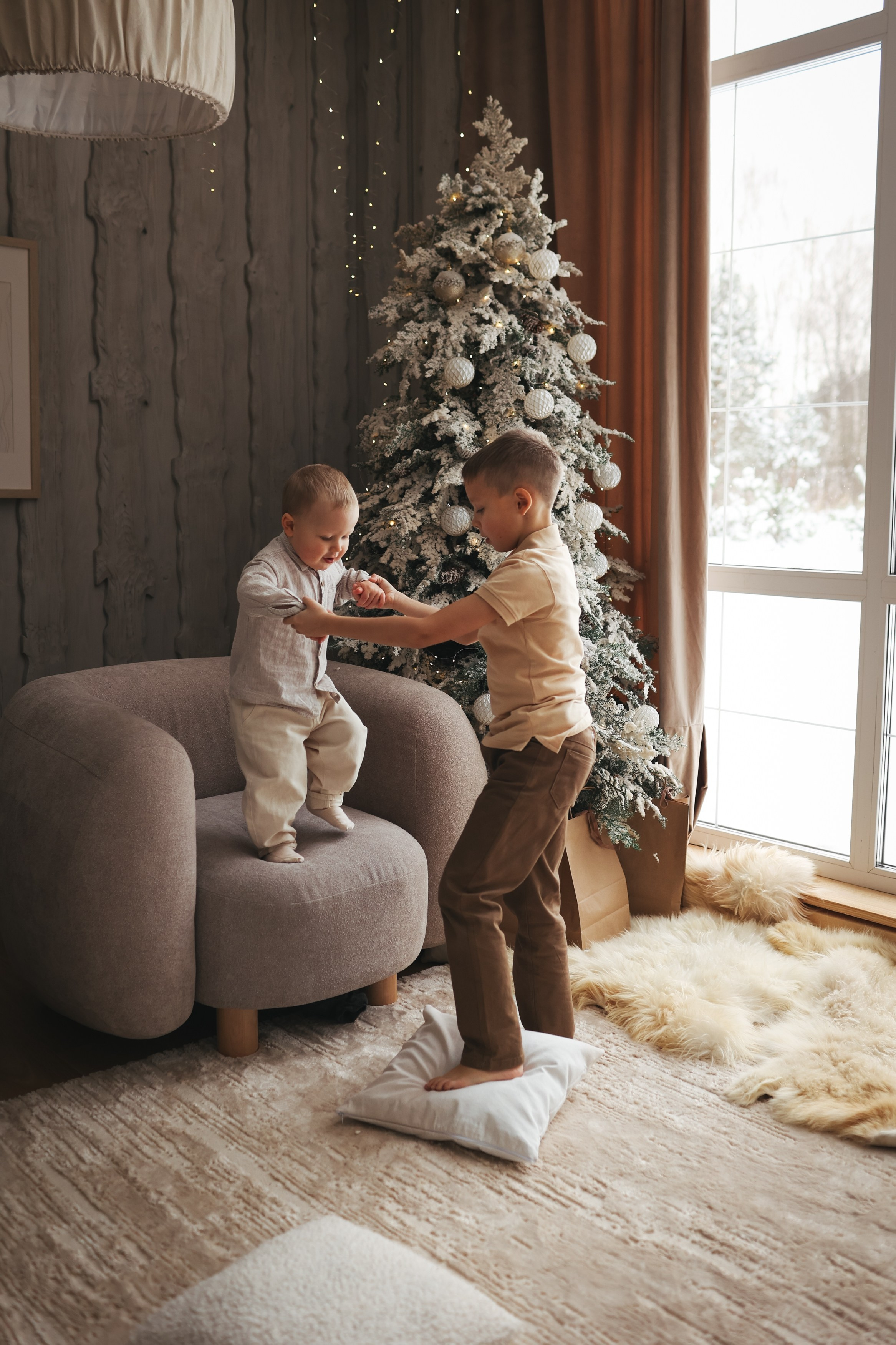 Новый год новогодняя фотосессия семейная фотосесиия. Фотограф Владимир Москва