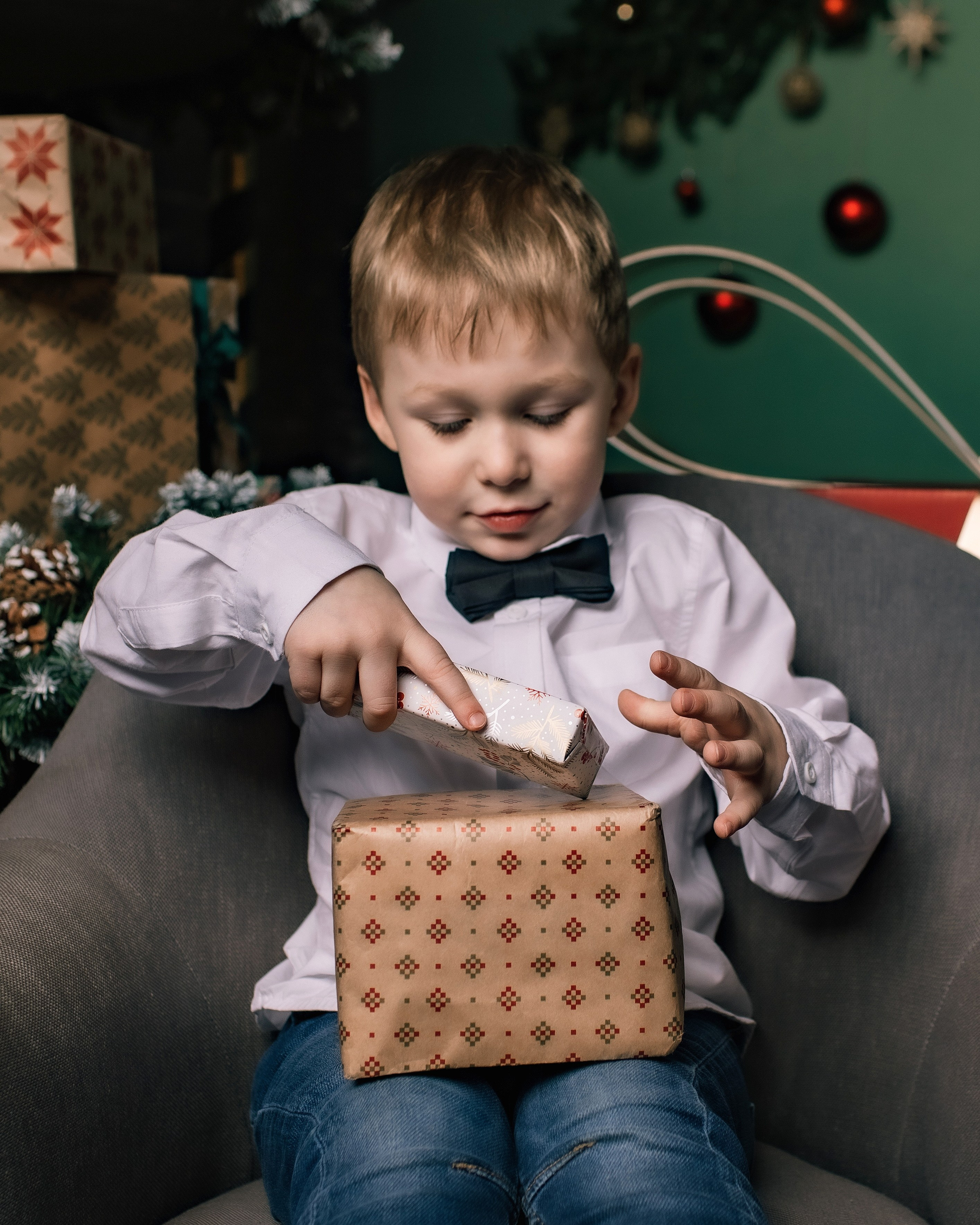 Студия Культура. Семейная новогодняя съемка. Фотограф Софья Васильковская