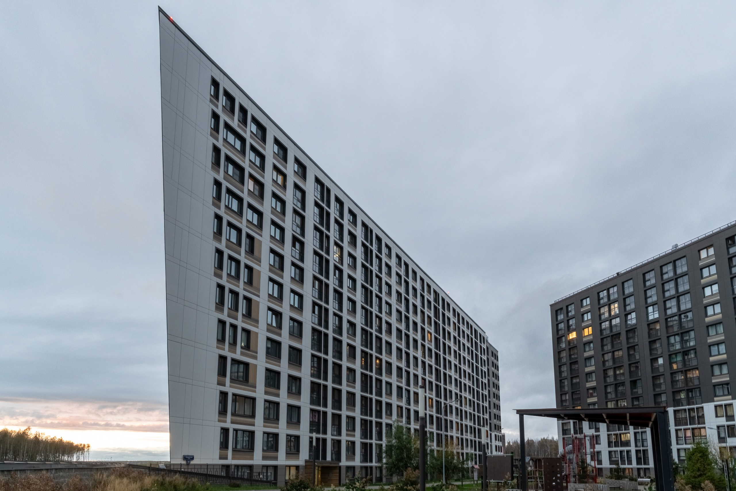 Фасадная съёмка для строительной компании РСТИ (Холдинг Росстройинвест)