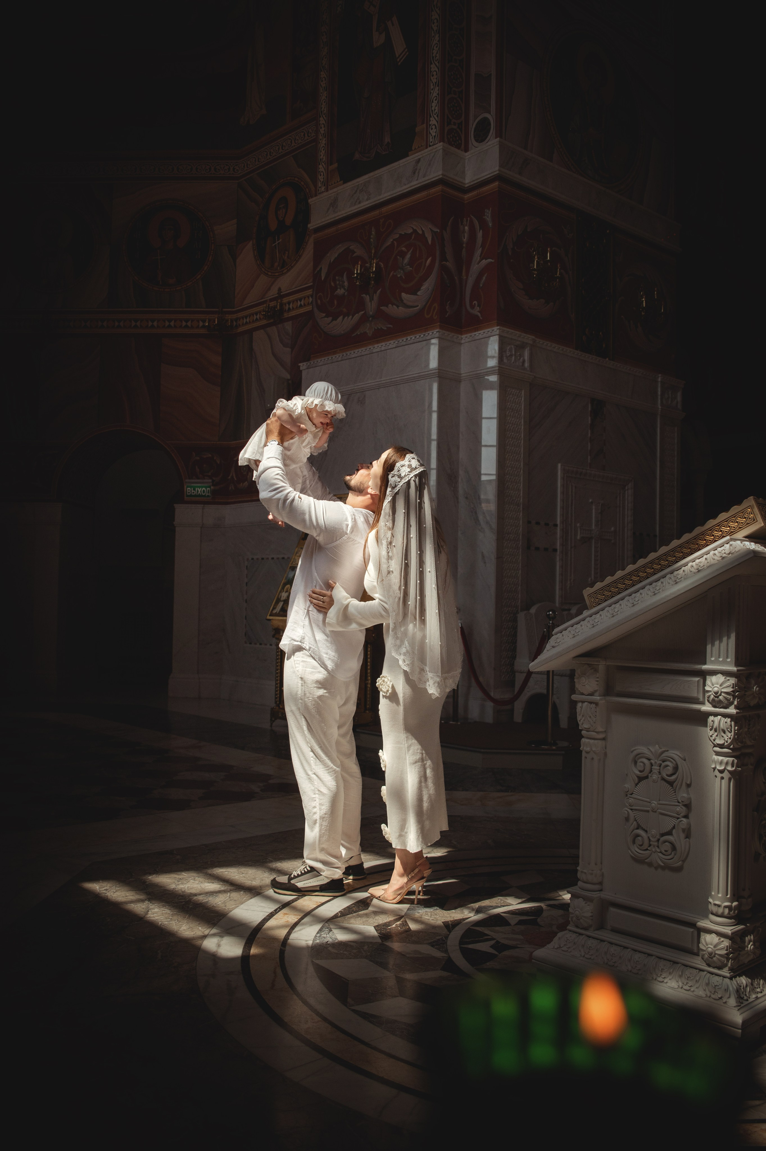 Таинство Крещения Александры, Александра-Невский Собор г. Волгоград. Церковный, семейный и репортажный фотограф Волгоград, Волжский