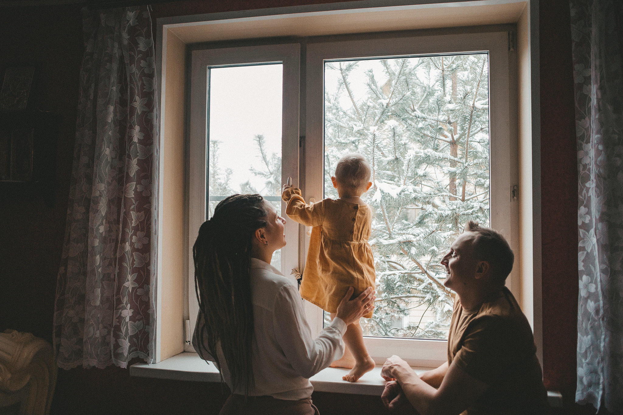 Домашняя Life-съемка для Ани, Антона и Саши. Семейный фотограф в Москве Марина Петра