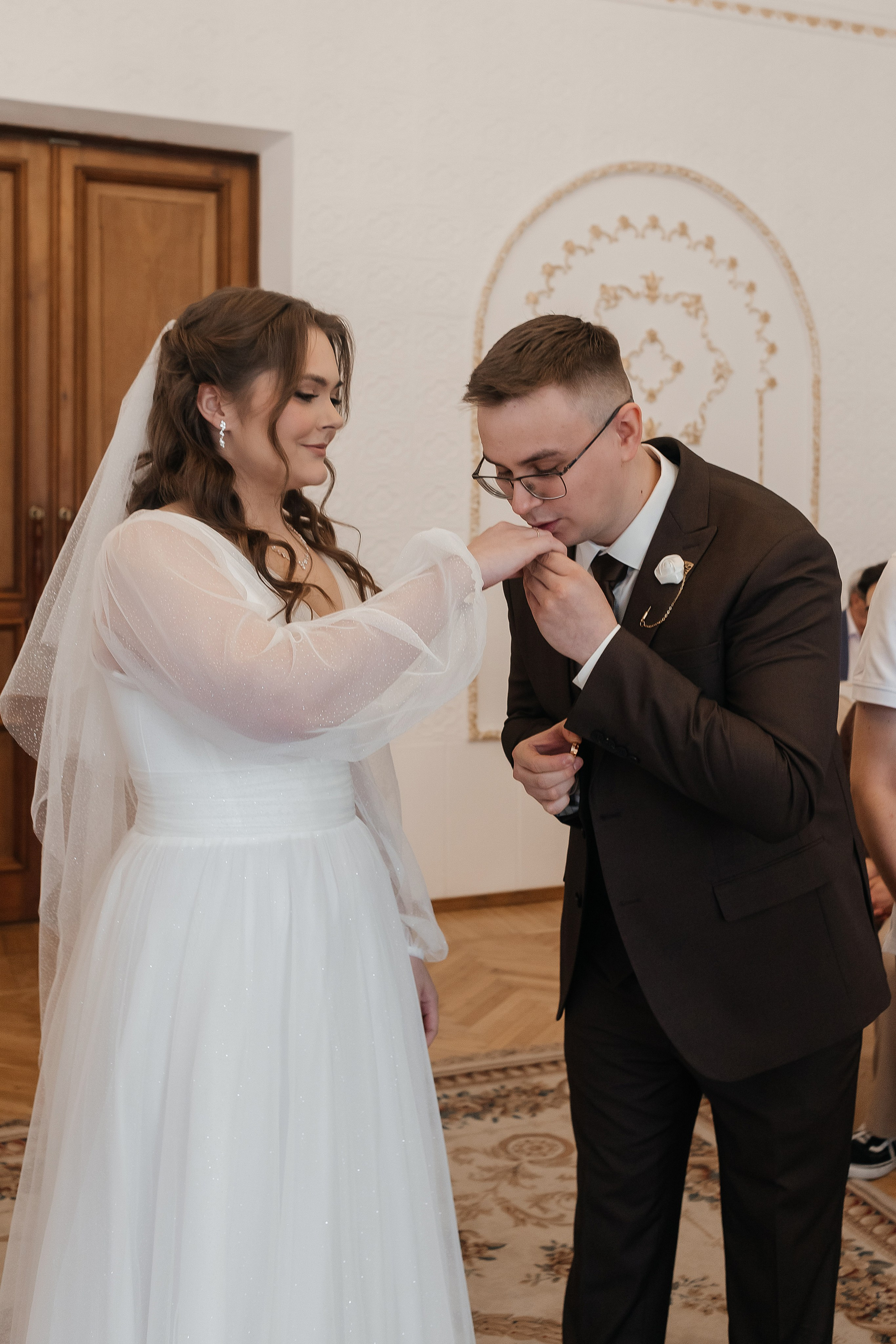 Фотосессия в купеческом зале, регистрация брака