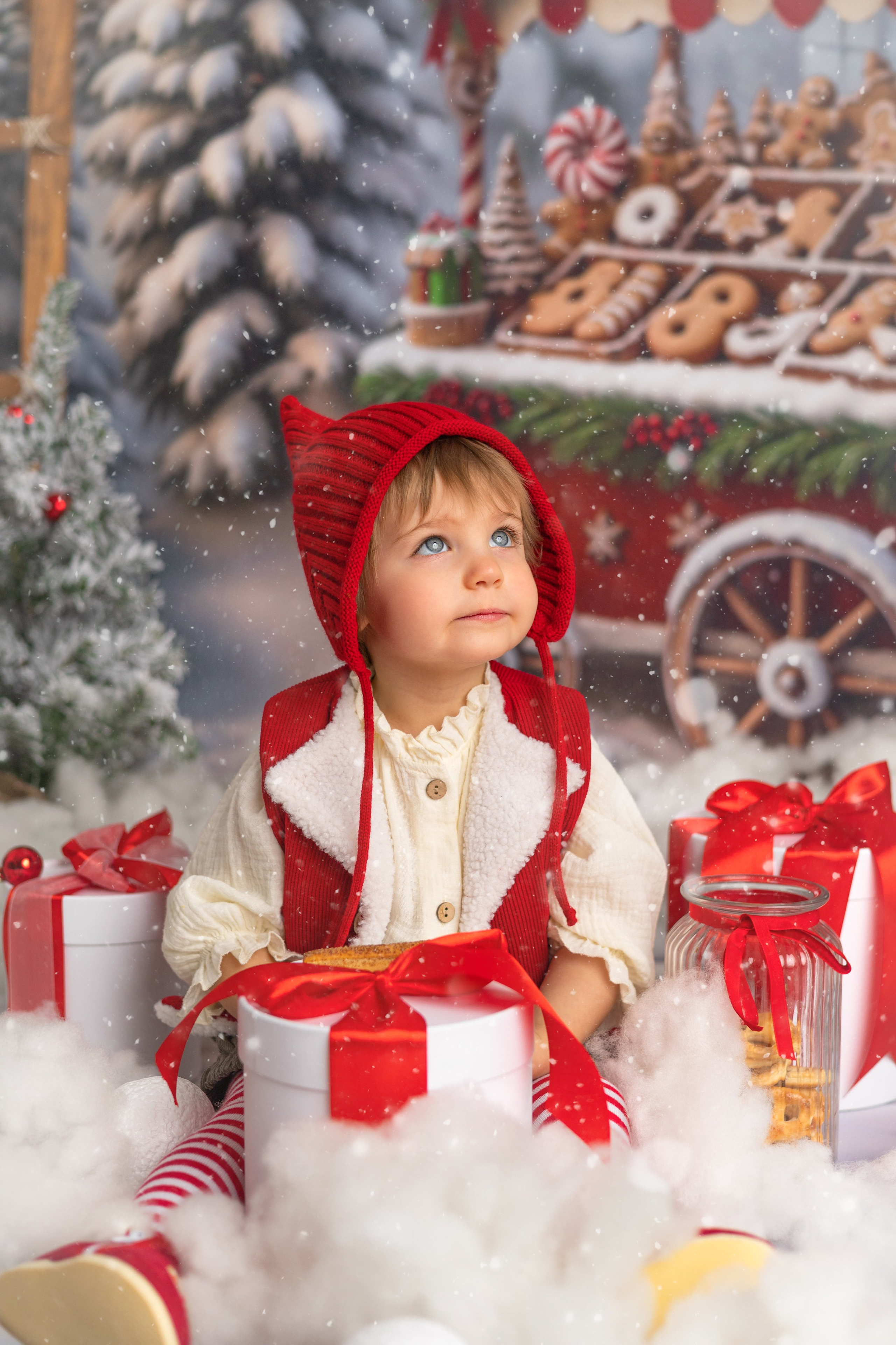«Новогодний гномик». «Вкадре» — фотосессия новорожденных Тула | детский фотограф в Туле