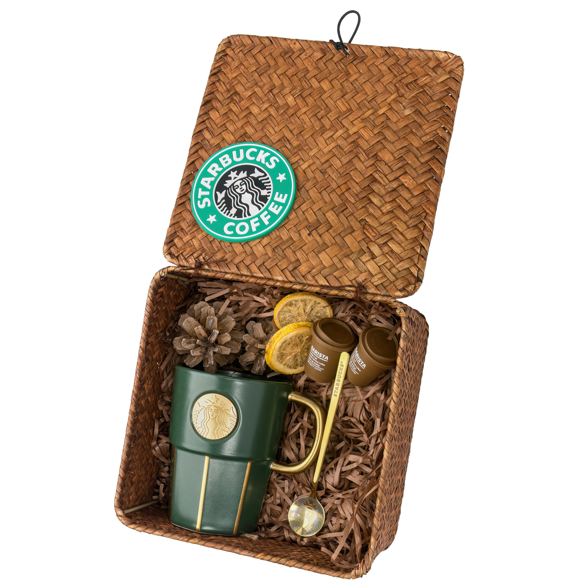 Подарочный набор из чашки, ложки и кофе