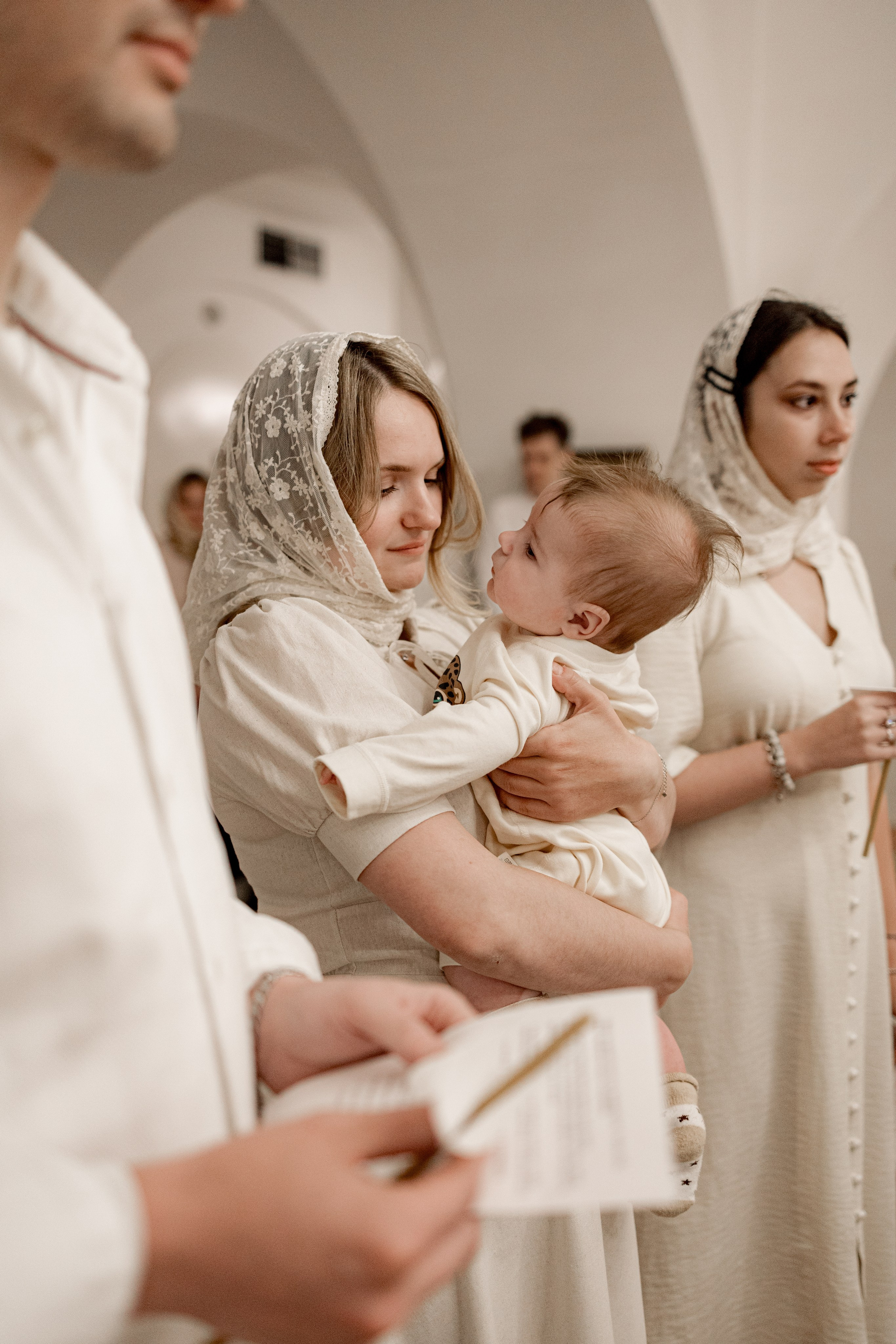 Таинство Крещения Саши. Фотограф новорождённых Newborn Москва