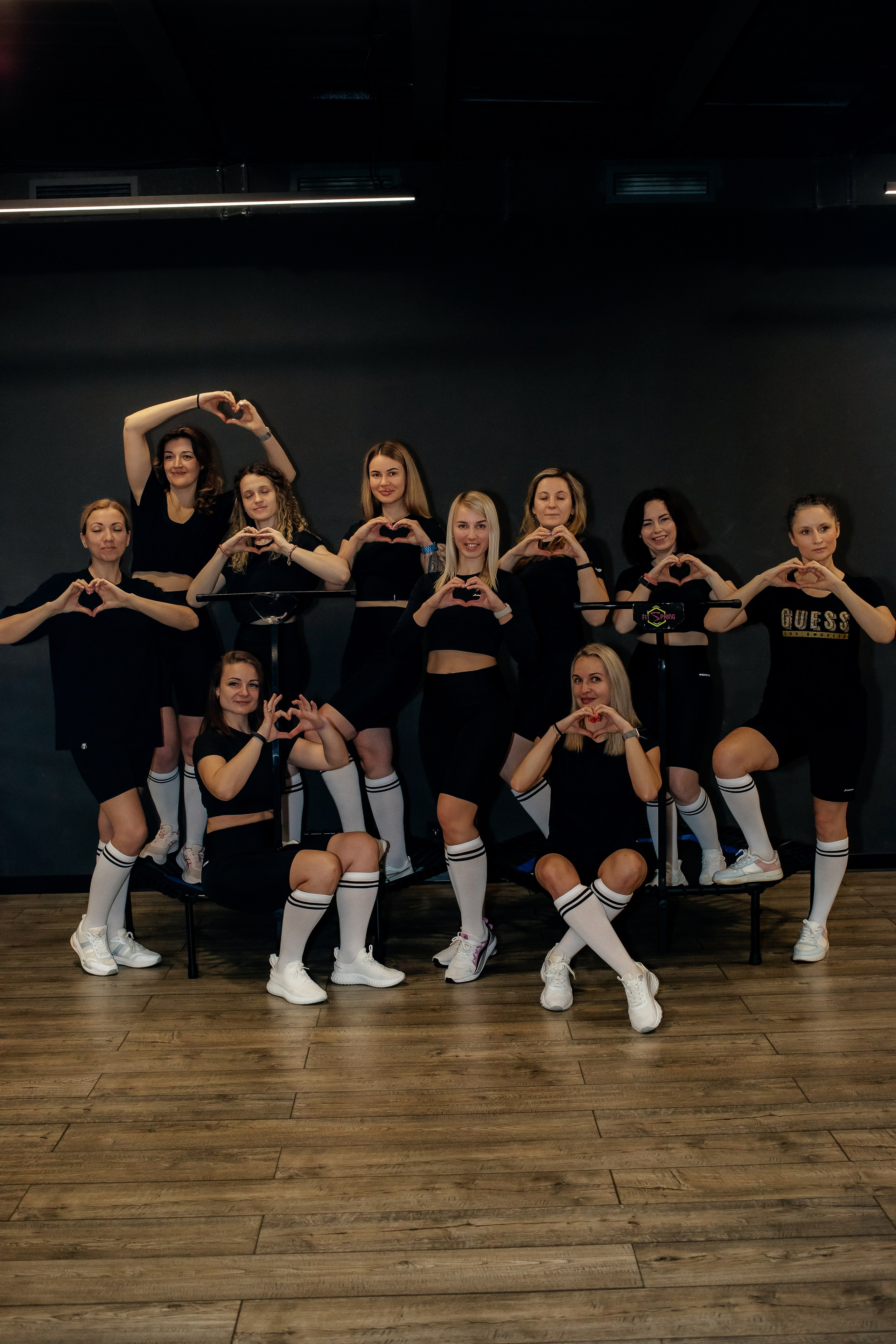 Съемки тренировок для сети студий Jumping Fitness. Ирина Тихонова — фотограф для детей и коллективов в Москве