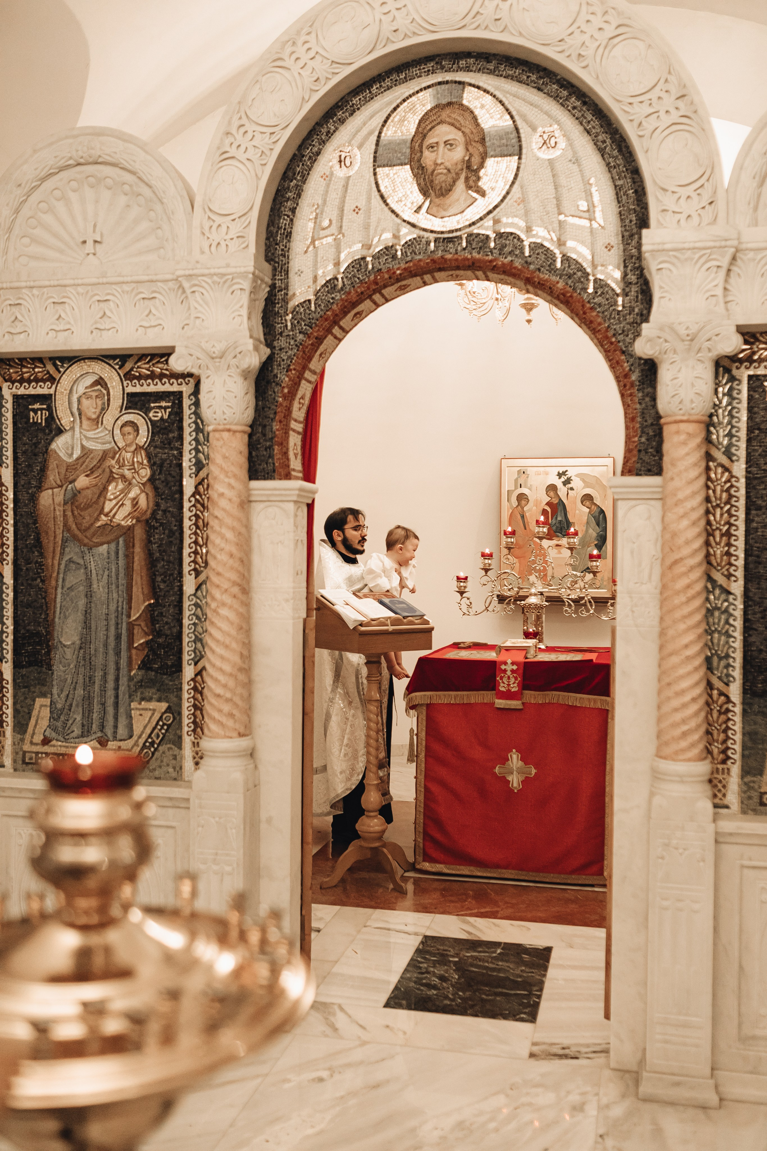 Крещение Макара Храм Сергия Радонежского в Солнцево. Свадебный и Семейный фотограф в Москве Александра Вайпер