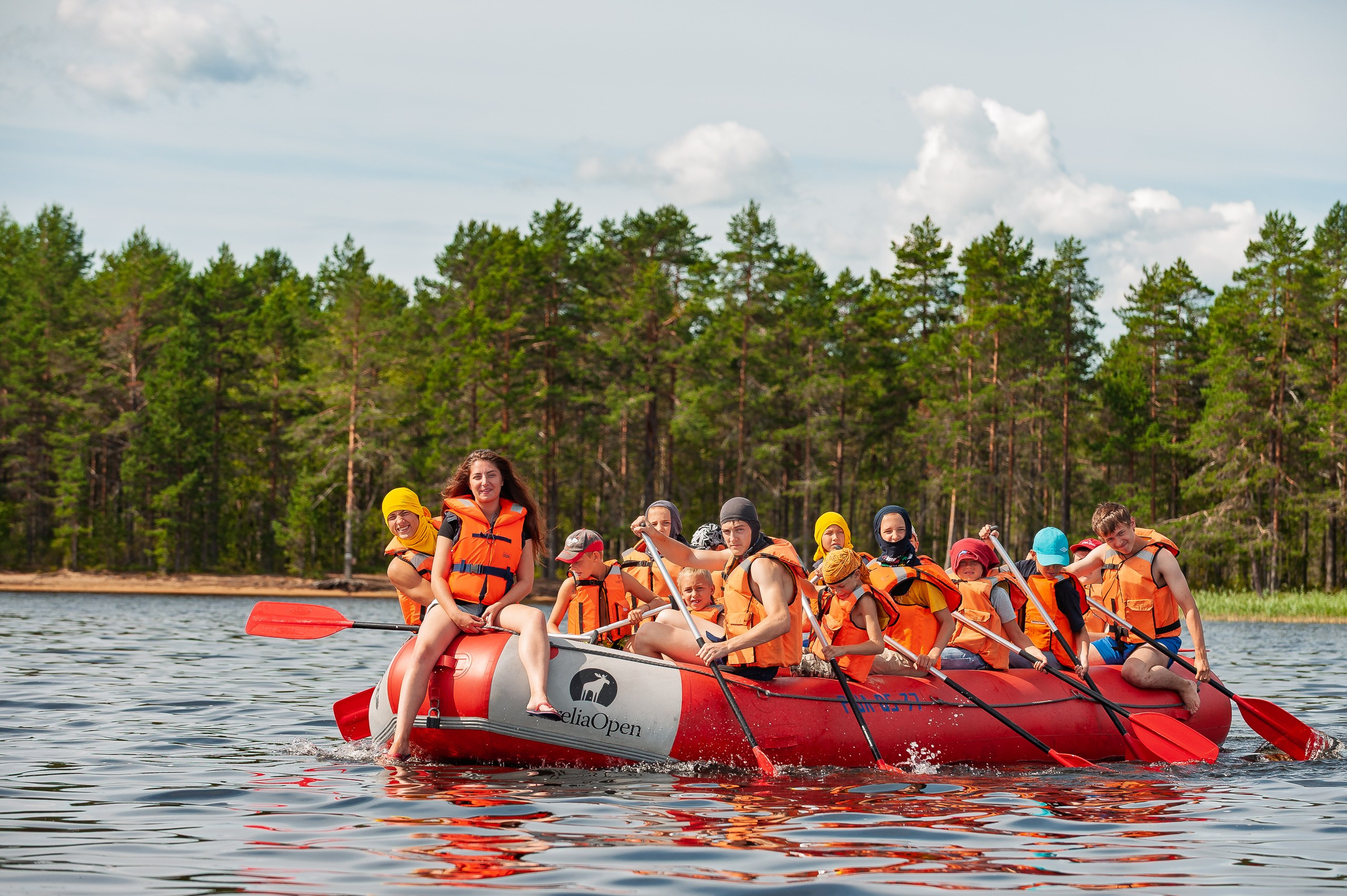 Летние тренировочные боры Школы Боевых Искусств «МОН» 2012 г. Карелия, рафты