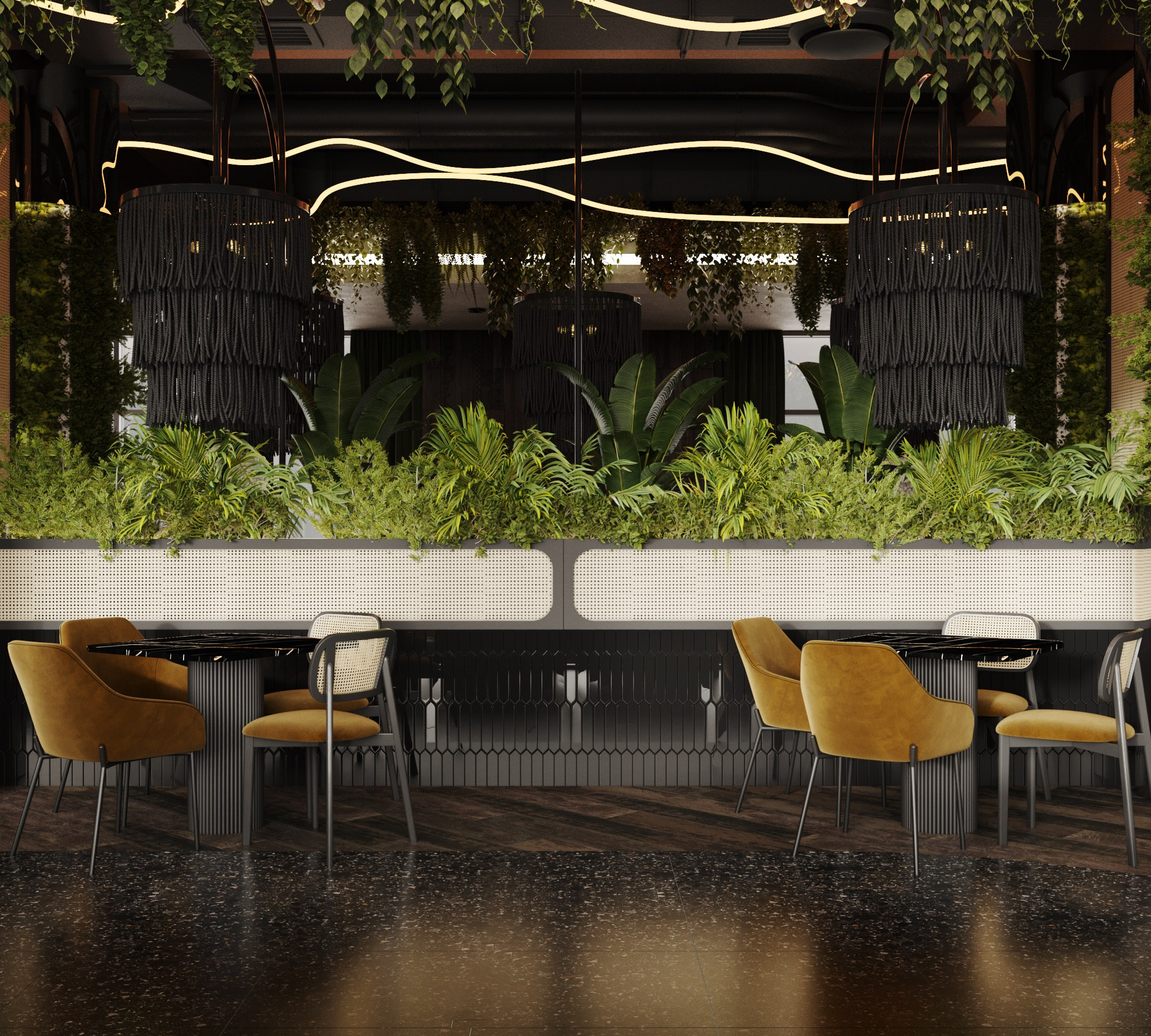 Проект Ресторан. Интерьерная 3D Визуализация