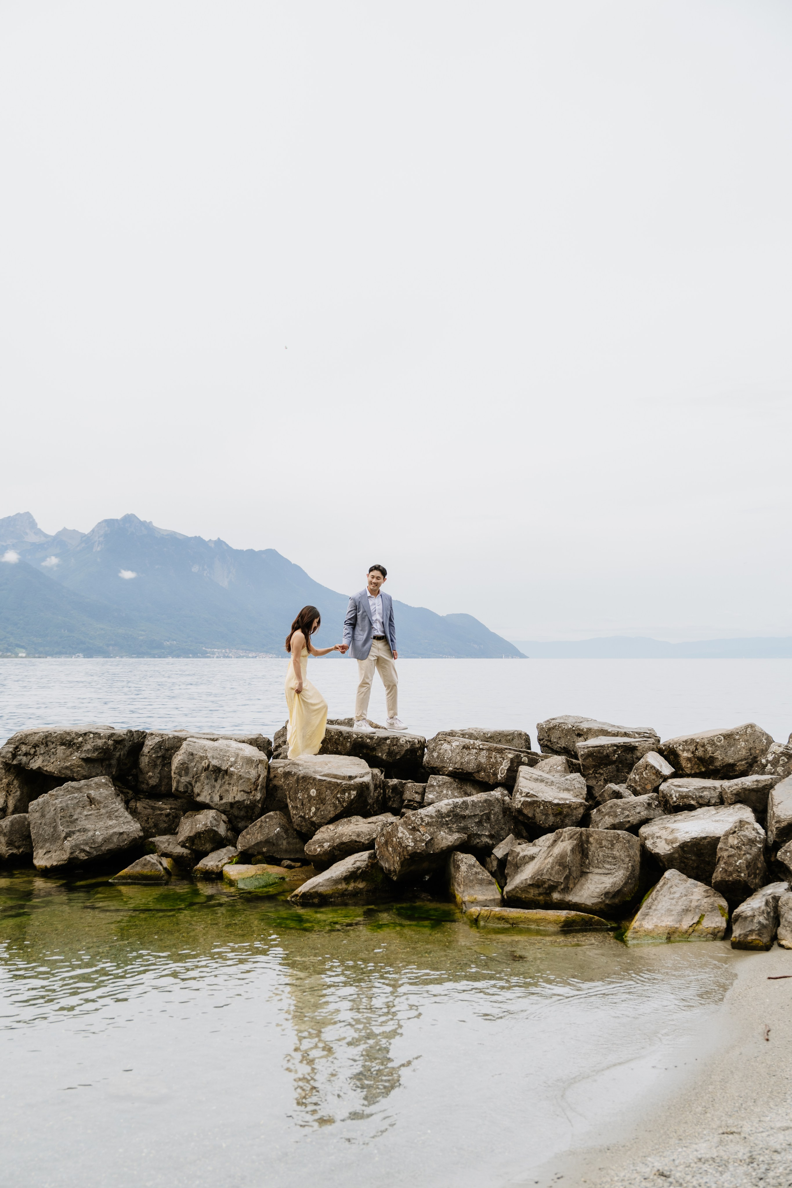 Kristi & Andy | Proposal Montreux. Professional Wedding Photographer Geneva & Romande Switzerland | Tanya Creator