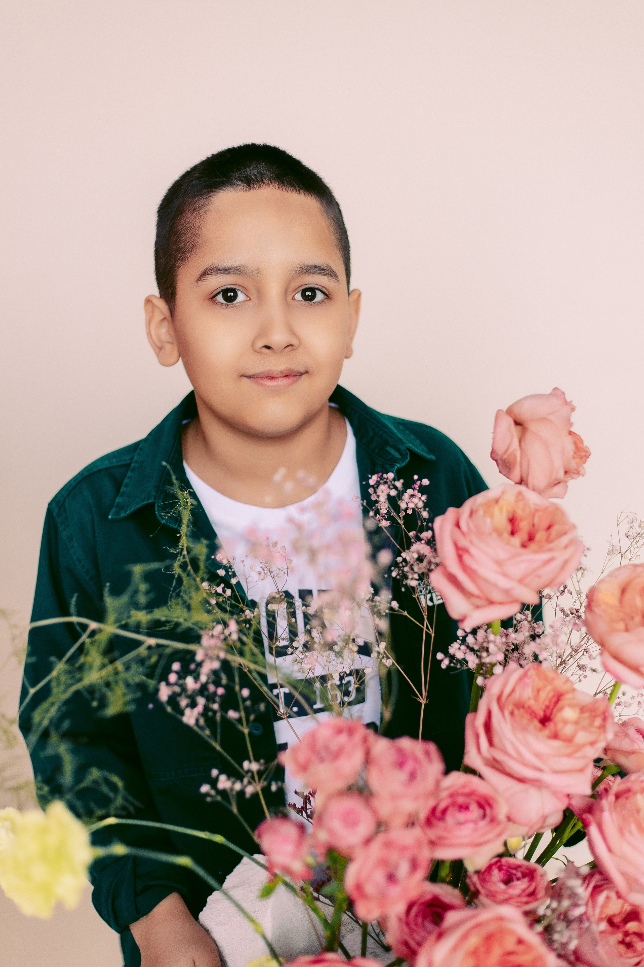 Цветочная фотосессия в фотостудии. Семейная фотосессия. Фотограф в Санкт-Петербурге, Анна Скворцова