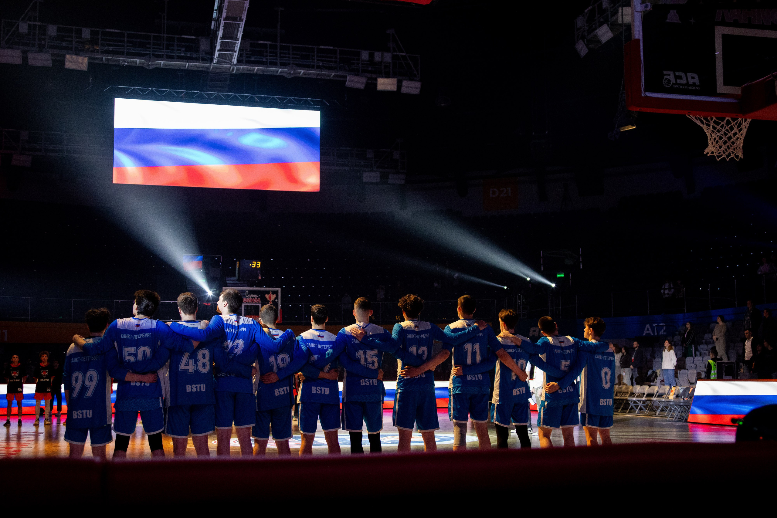 Баскетбольный матч Военмех — МГАФК. Фотограф Родион Нарудинов