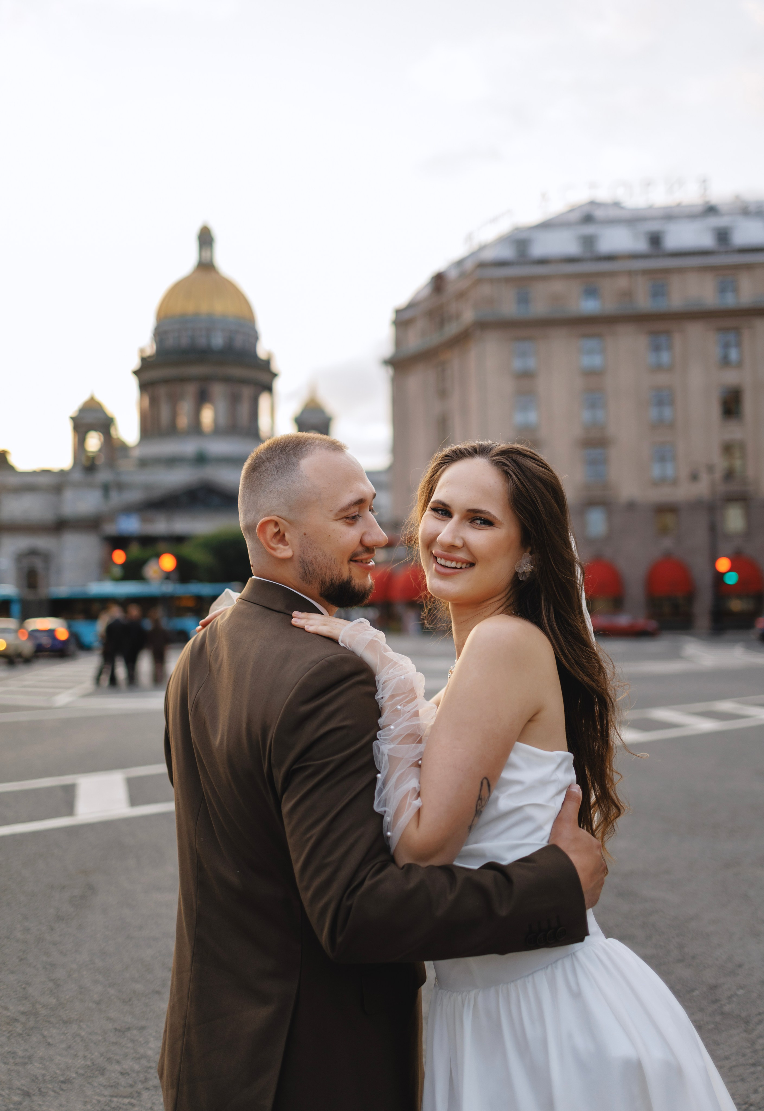Руслан и Виолетта — Исаакий, Зимняя канавка. Боженова Елена фотограф Санкт-Петербург