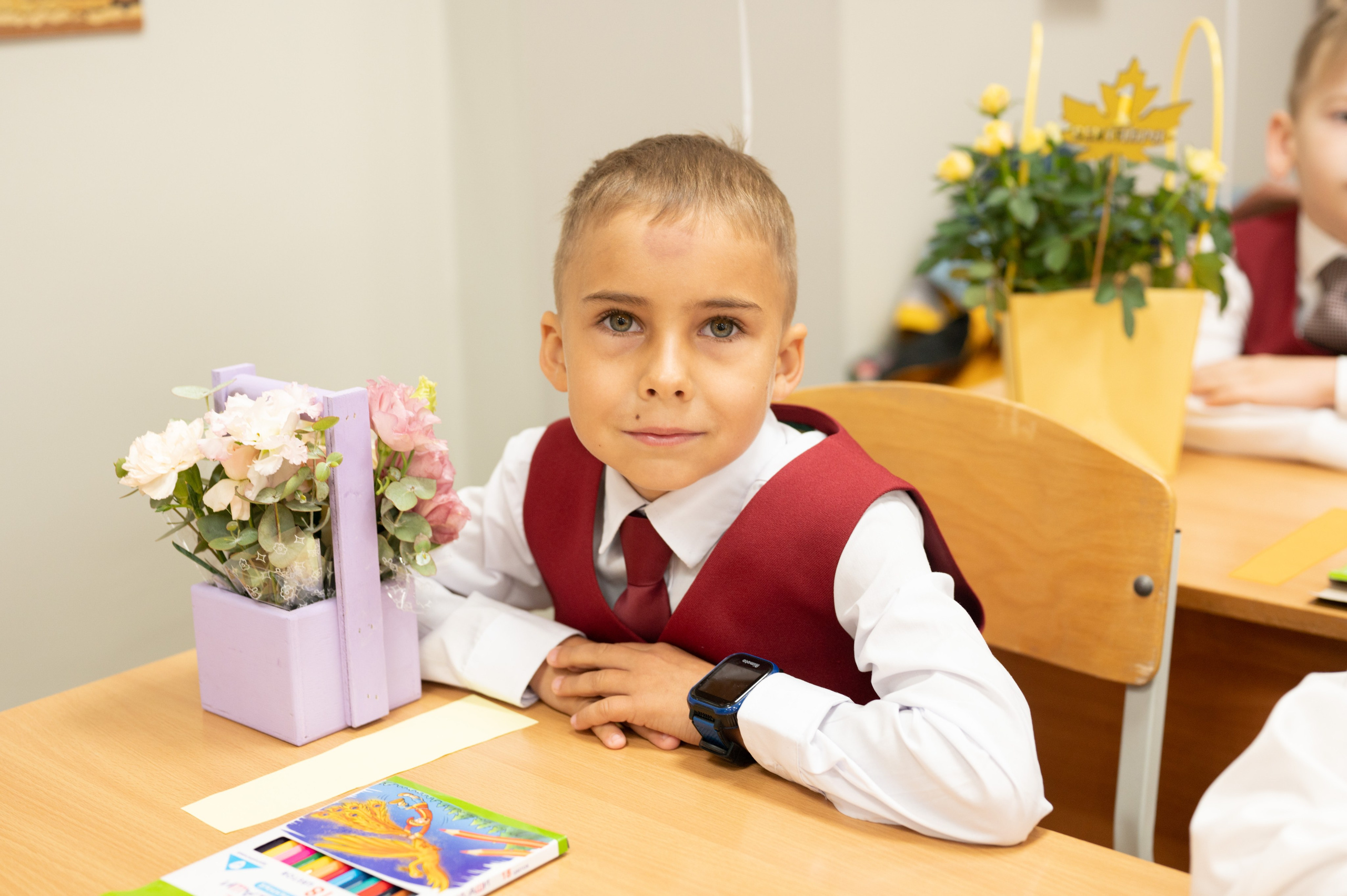 1 сентября 1 К 16 гимназия репортаж, линейка +в классе. Фотограф новорожденных, семейный детский в Тюмени Татьяна Морозова