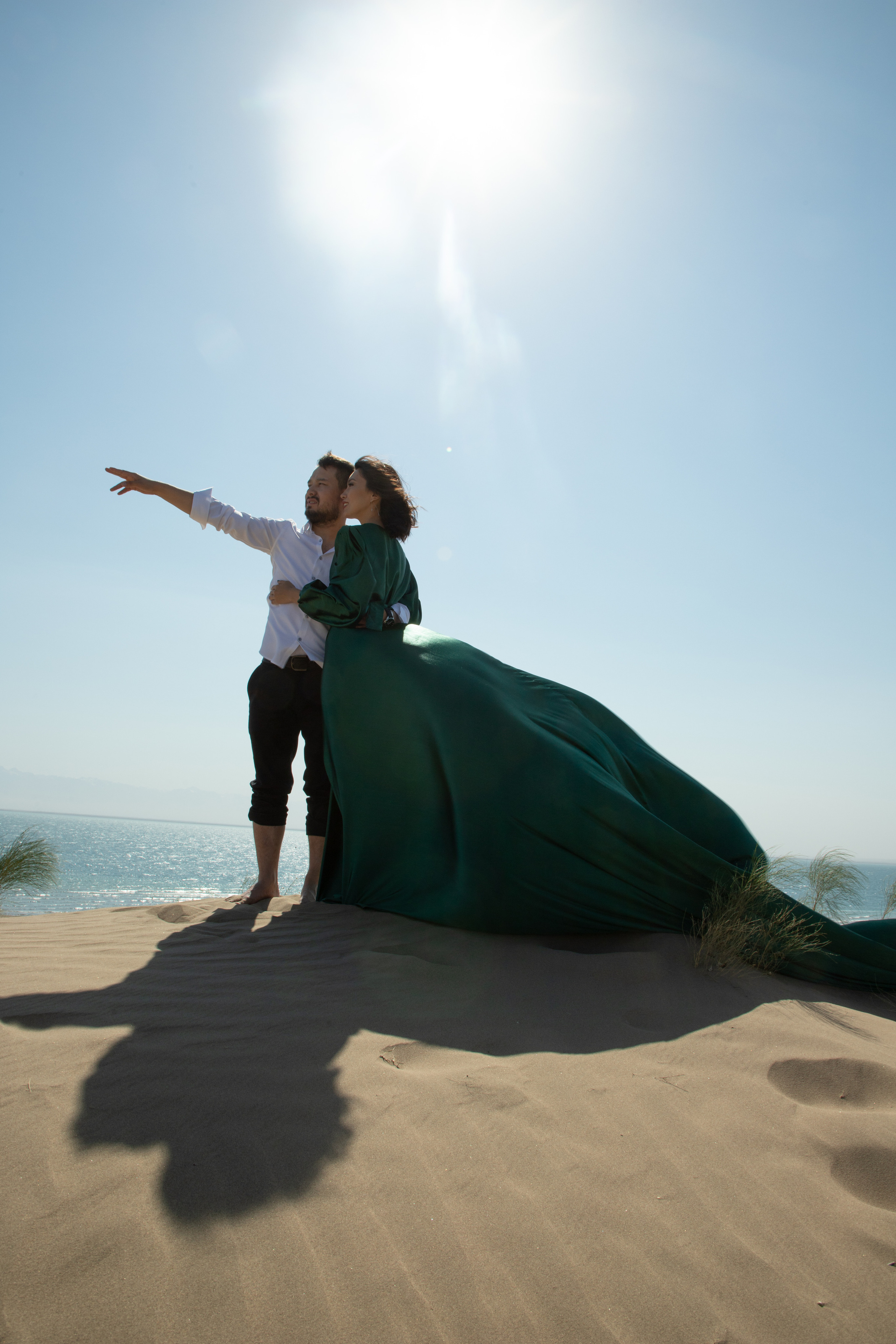 Изумрудное платье. Свадебный фотограф — Азамат Нусипбеков