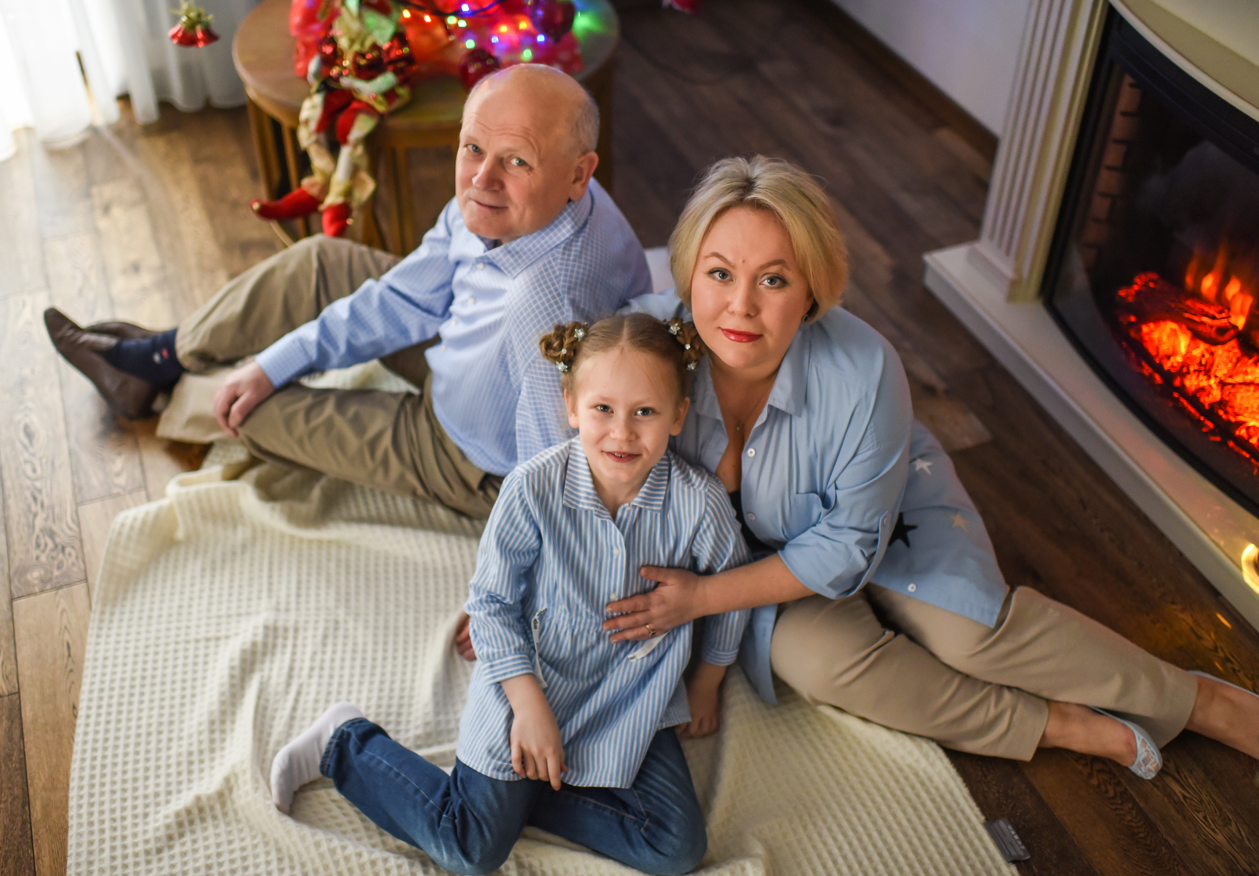 Новогодняя домашняя съемка. Семейный фотограф в Москве Анна Коропова
