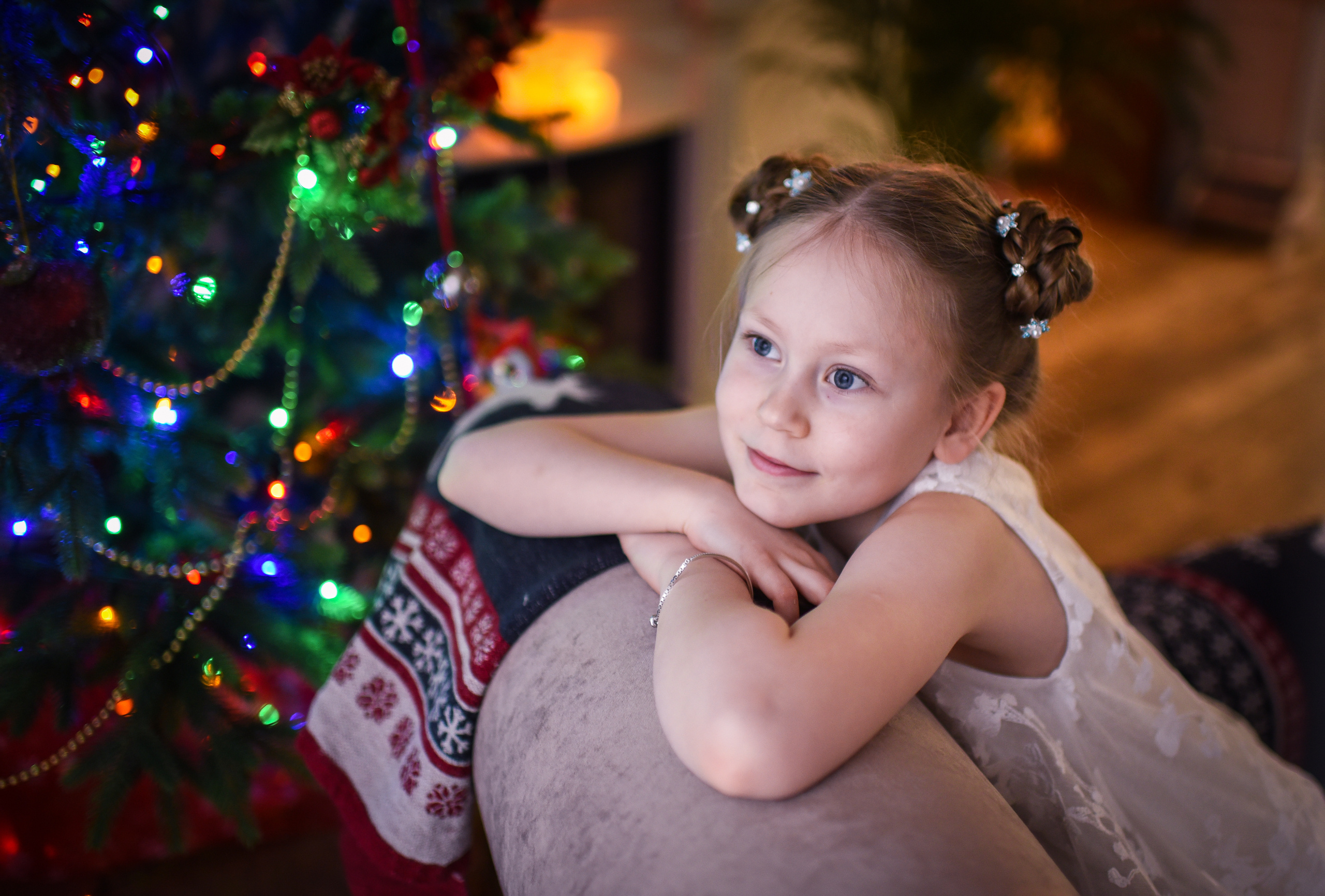 Новогодняя домашняя съемка. Семейный фотограф в Москве Анна Коропова