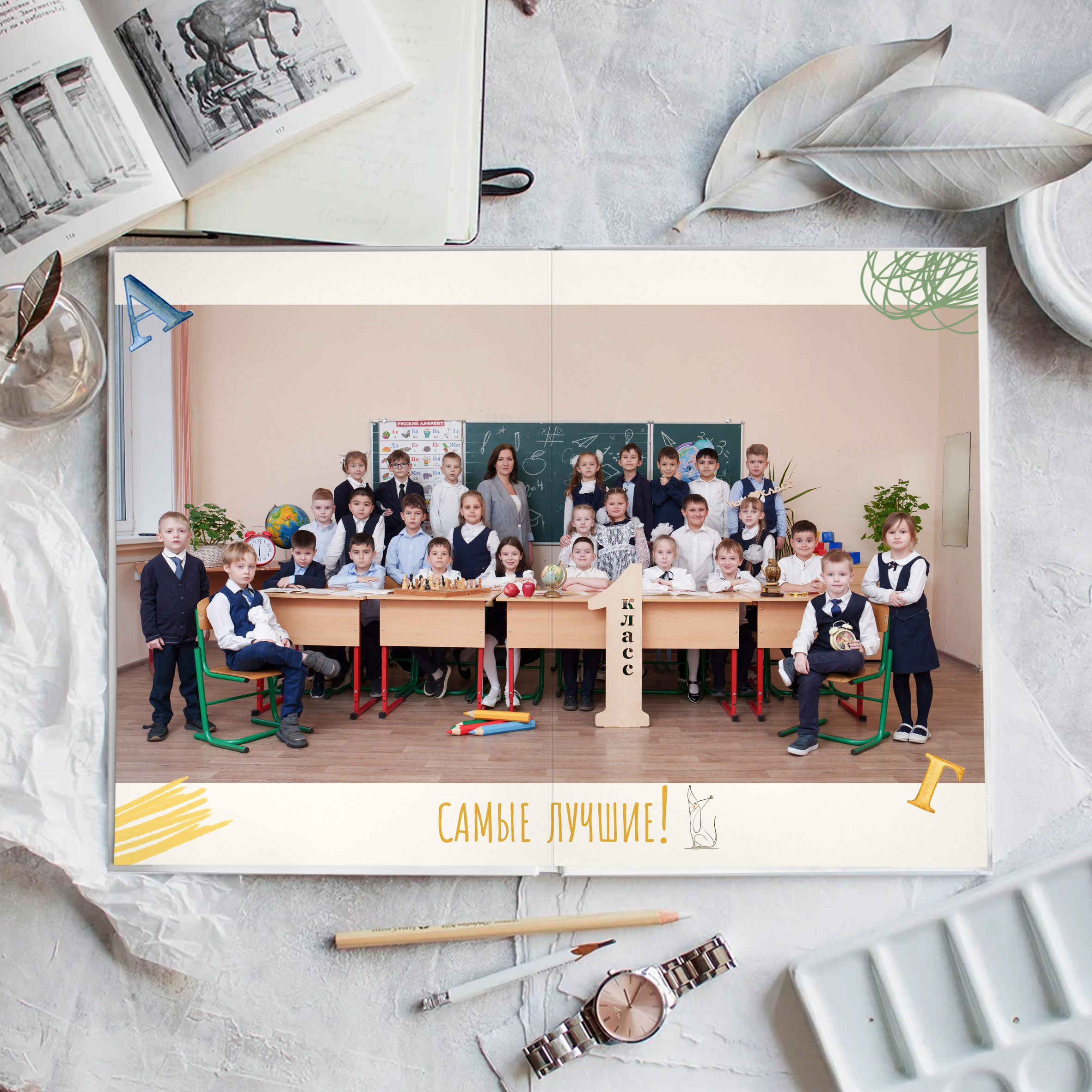 Пример альбом Индивидуальный. Школьный фотограф и фотограф в детском саду