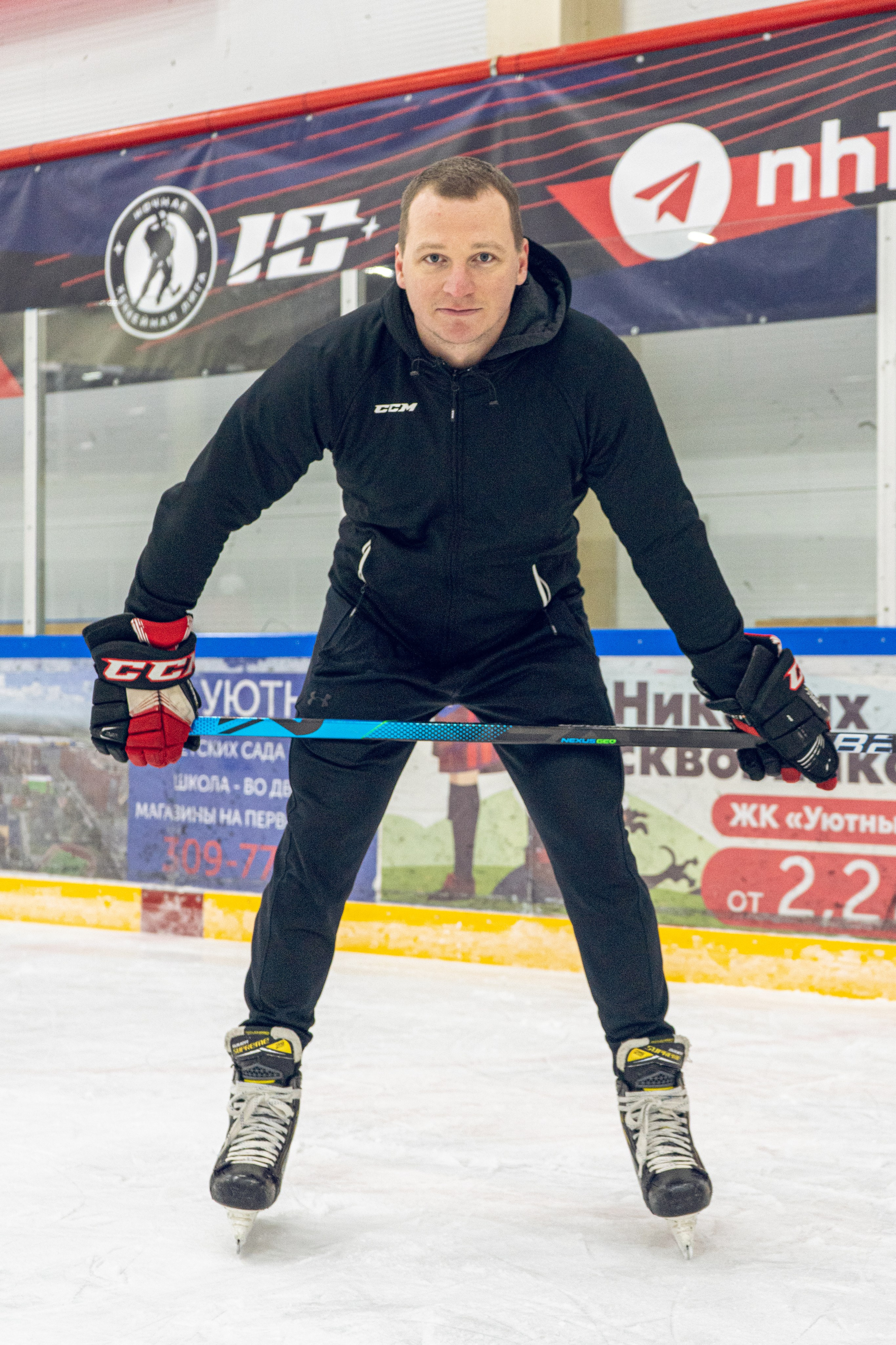 Тренировка по хоккею «ЦМКБ «Алмаз»