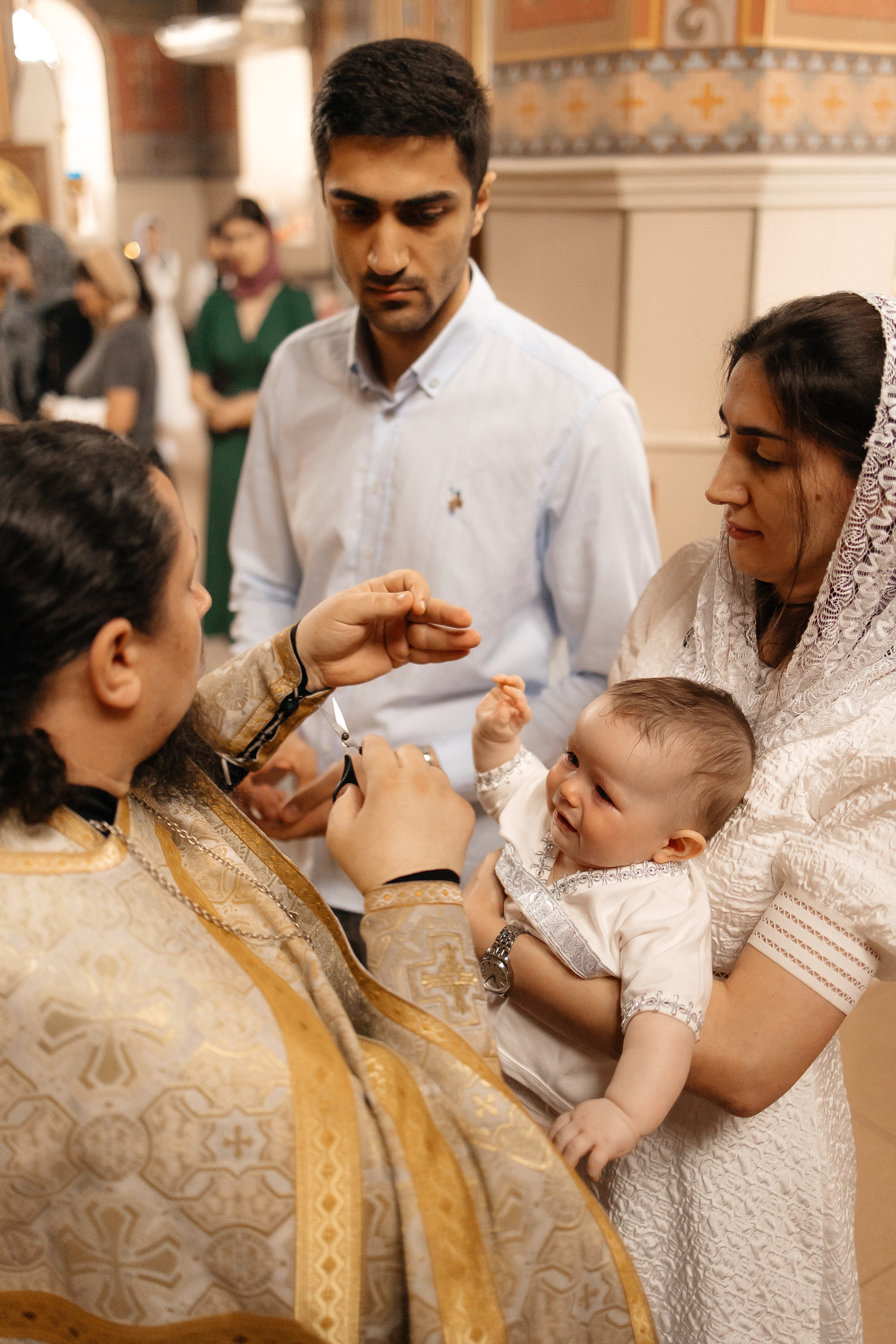 Таинство Крещения Михаила. Семейный фотограф в Краснодаре Храмова Анна