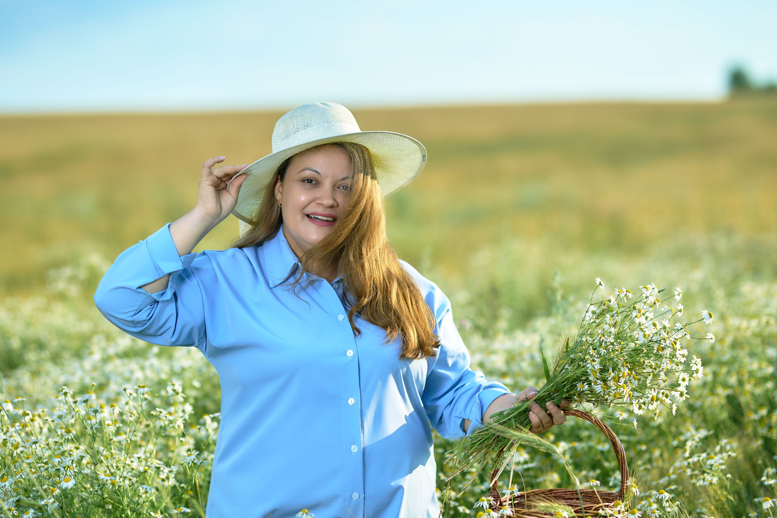 Фотосессия в ромашковом поле Чебоксары Чувашия