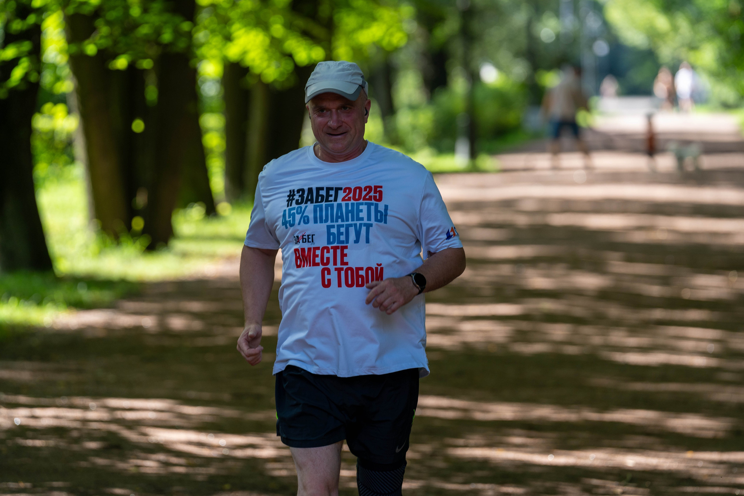 Репортаж спорт-съемка забега «5 вёрст» в Московском парке Победы