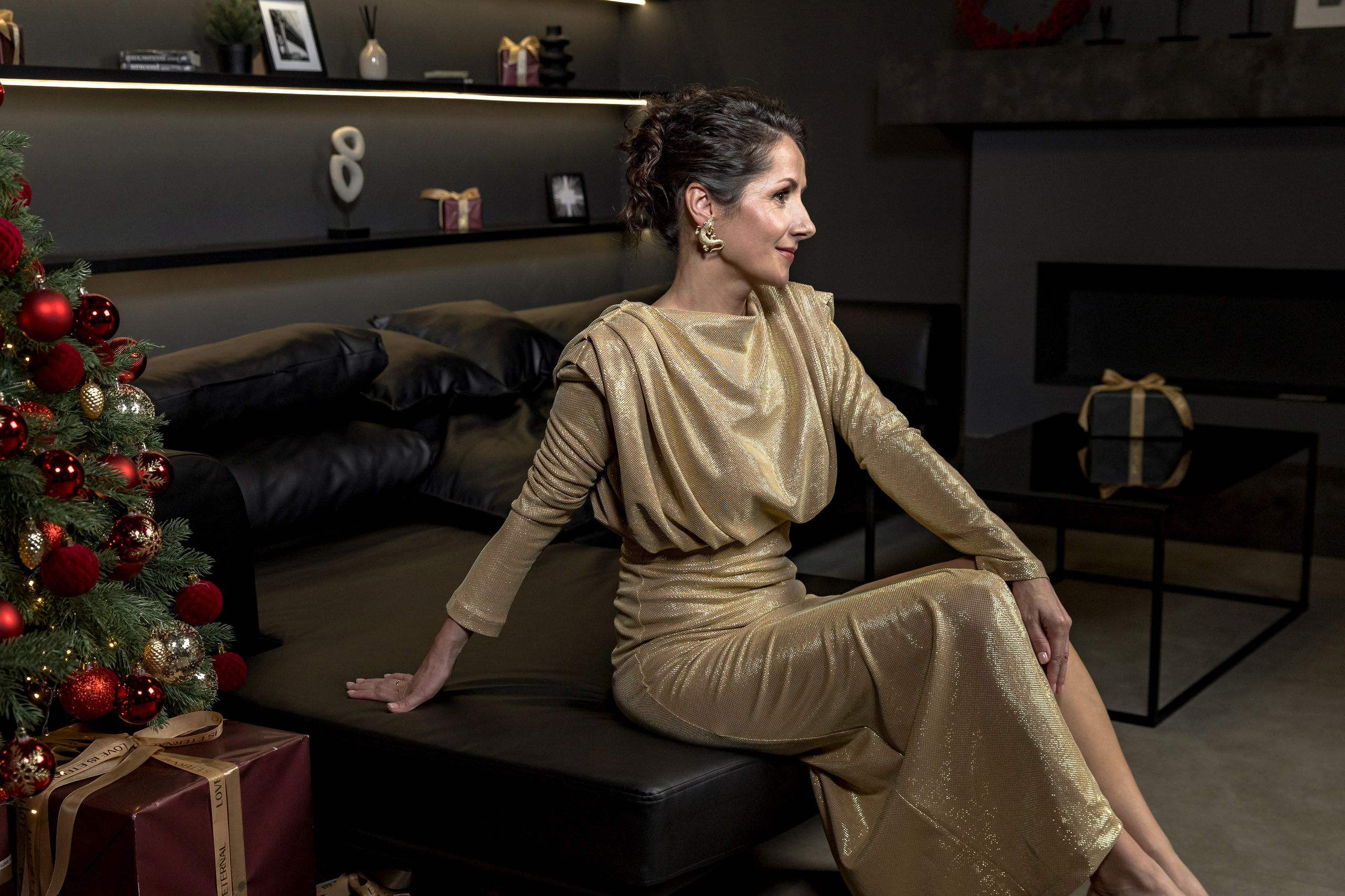 Новогодний портрет в студии. Свадебный и портретный фотограф в Санкт-Петербурге Надежда Чечулина