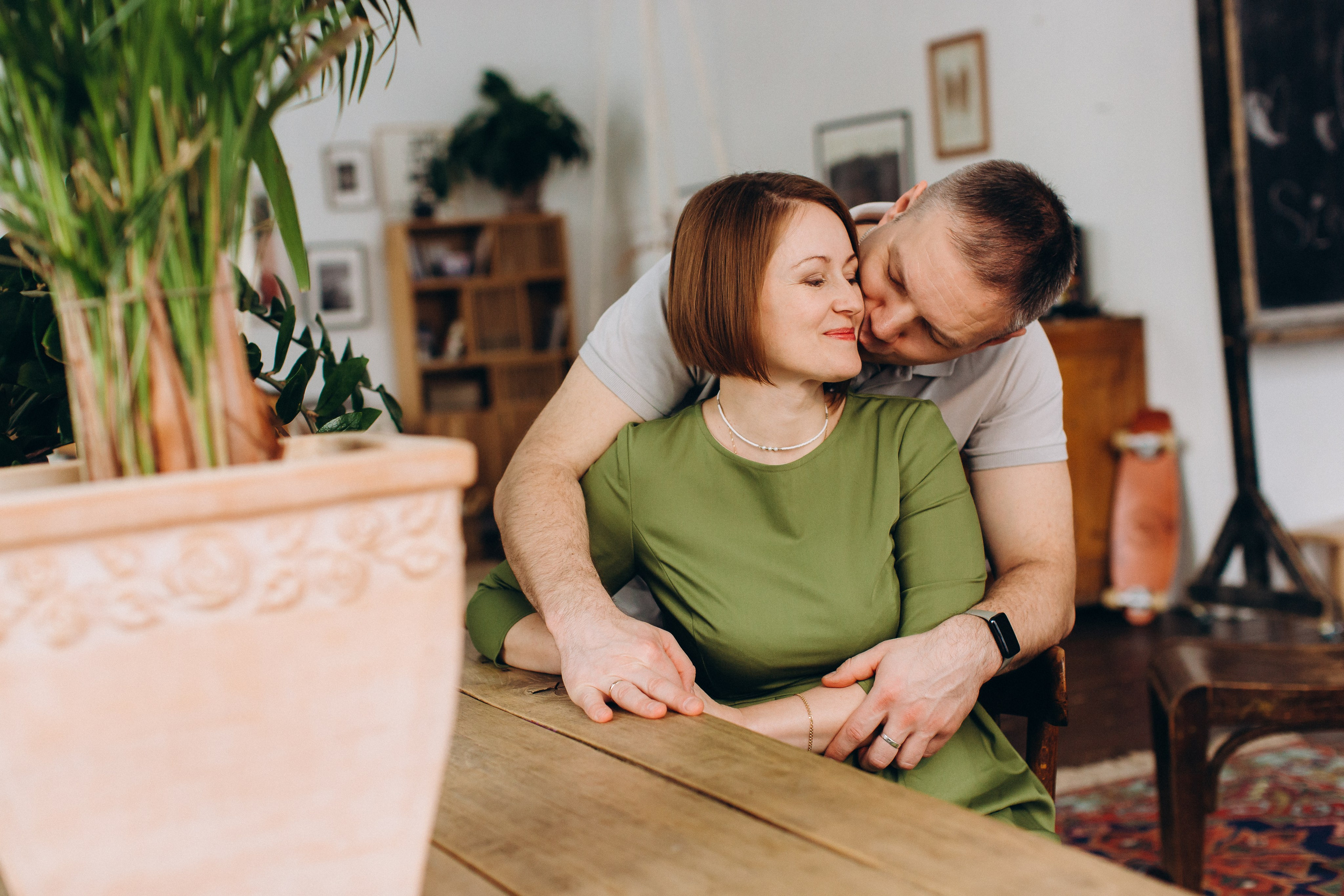 Семейная фотосессия в студии для Елены и ее семьи. Семейный, детский и школьный фотограф в Москве Рудницкая Анна