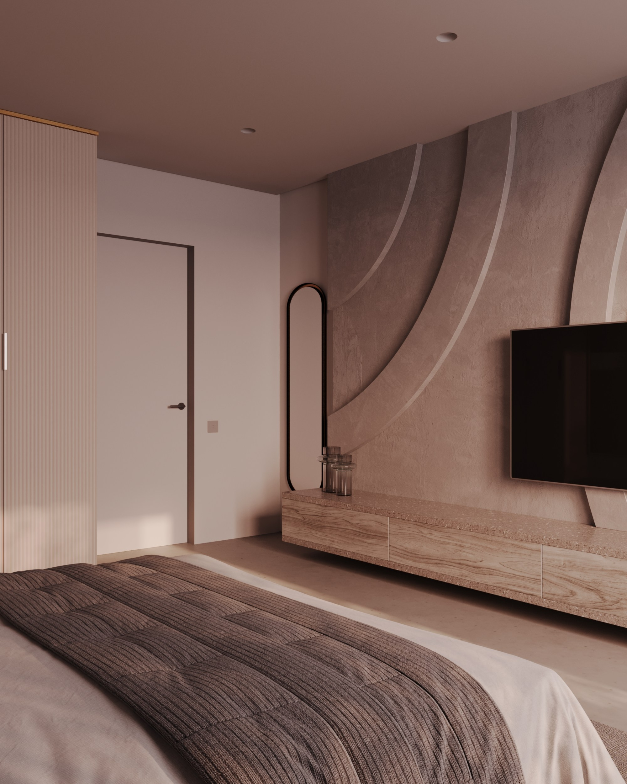 Master bedroom. 3D Визуализация интерьеров жилых и коммерческих помещений