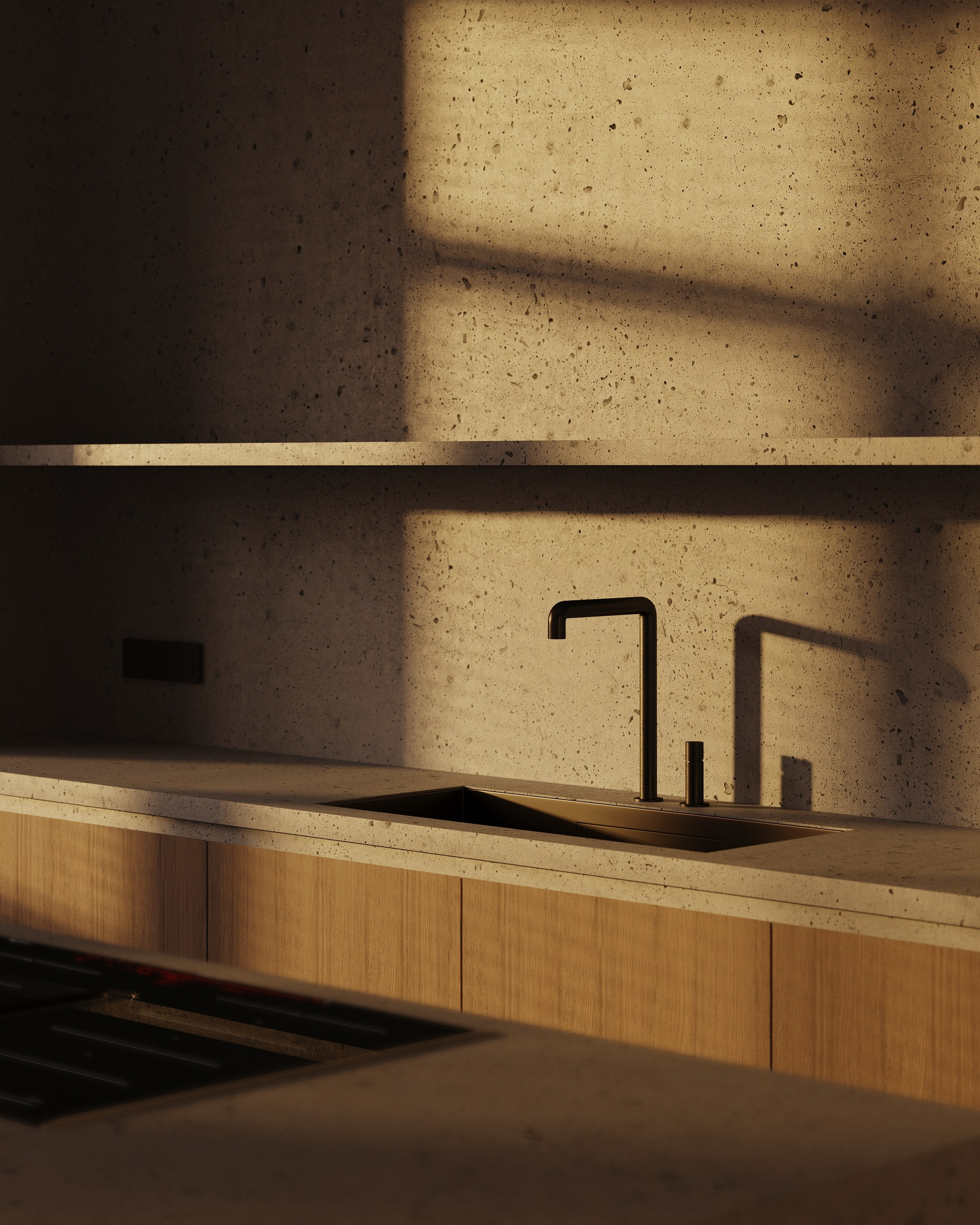 Кухня- гостиная. 3D визуализатор