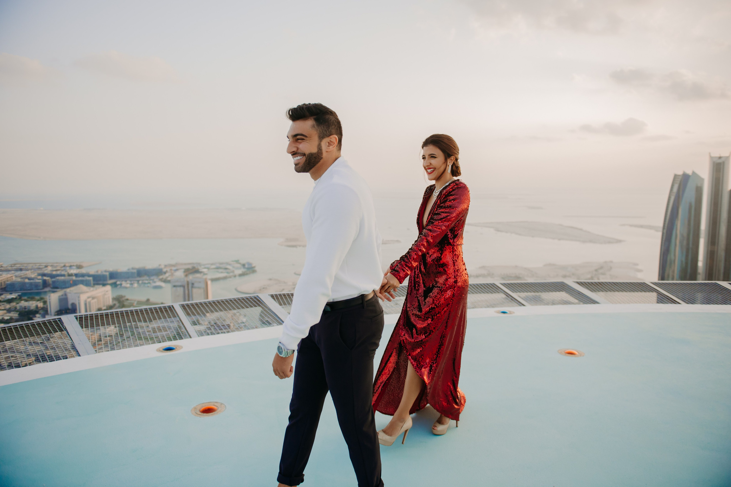 Love Story на высоте (Абу Даби). Фотограф в Москве и Санкт-Петербурге Дарина