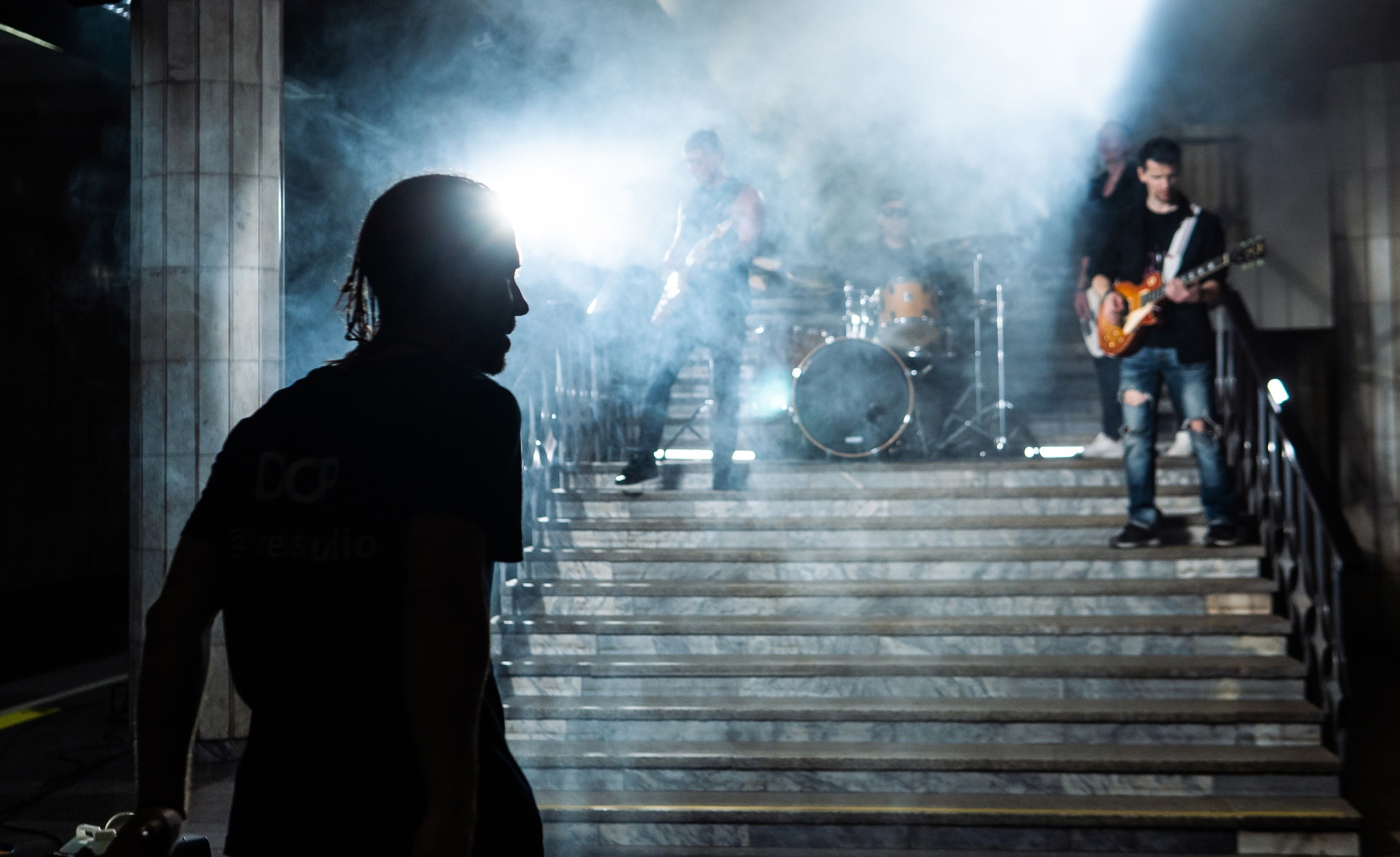 Фотосессия в метро, съемки клипа в Новосибирске