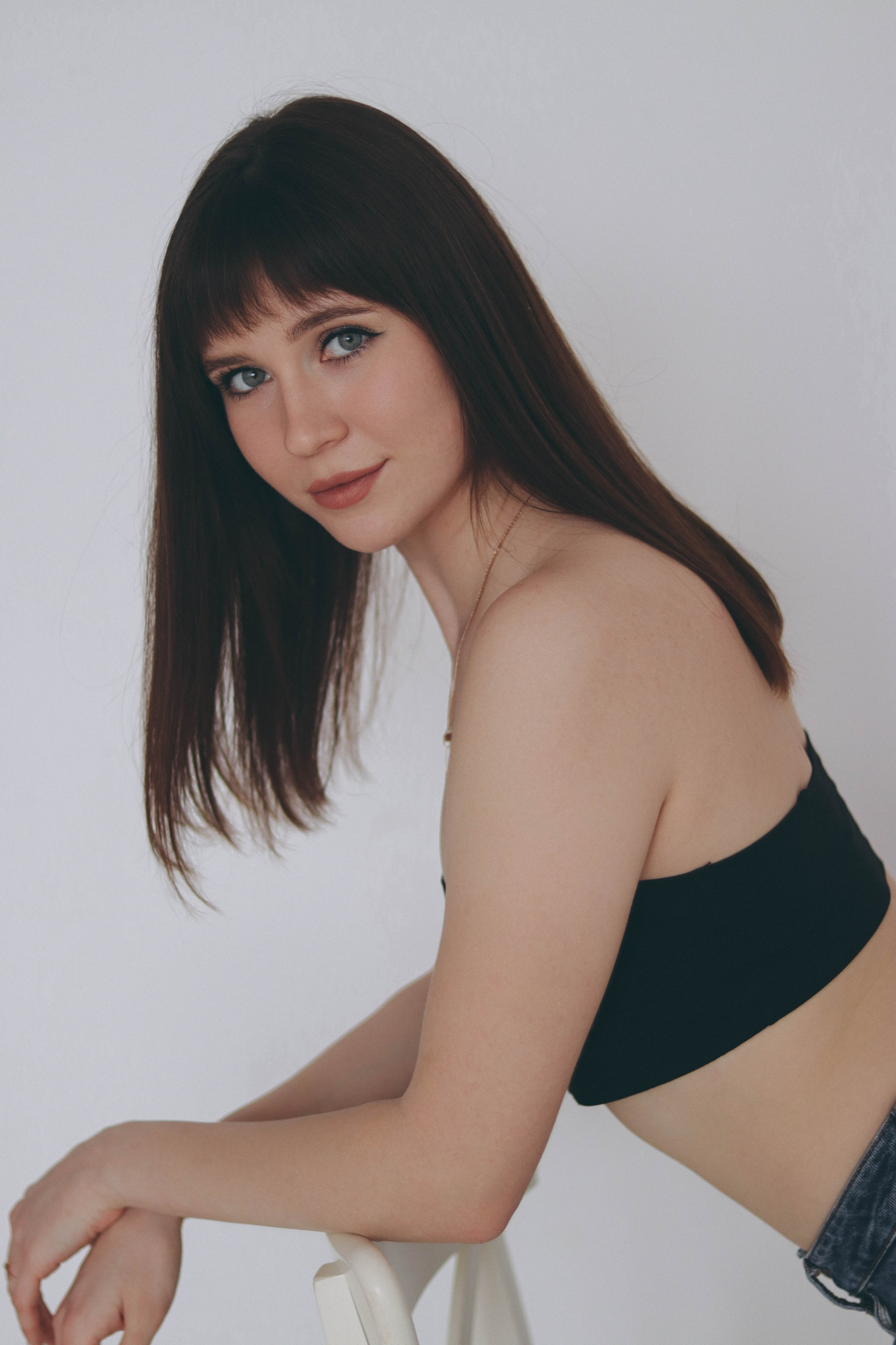 Фотосъёмка Вики в студии. Фотограф Самара Лена Мандарин