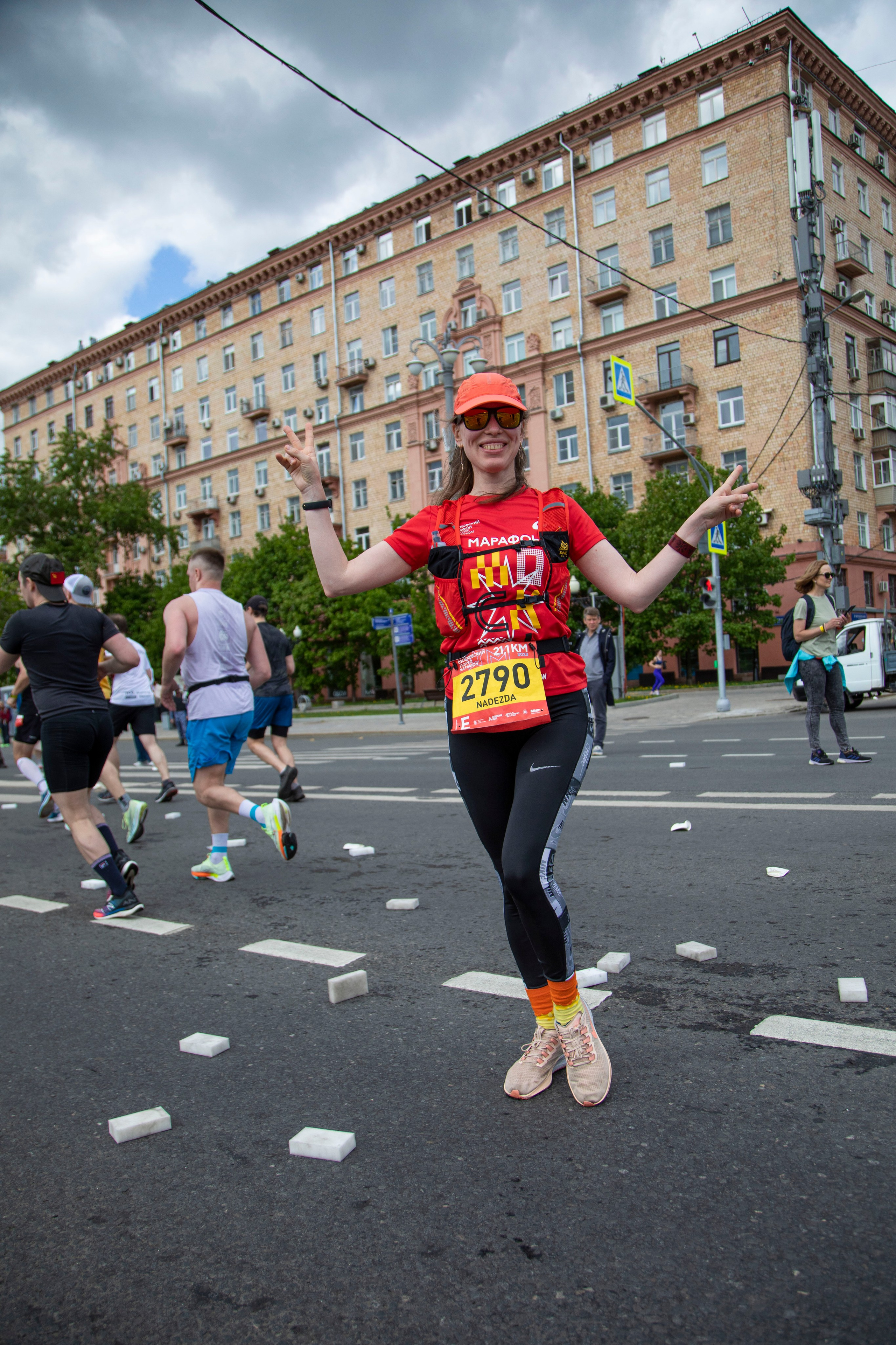 Московский полумарафон, 14 мая 2023 года. Фотограф Сергей Ловкий