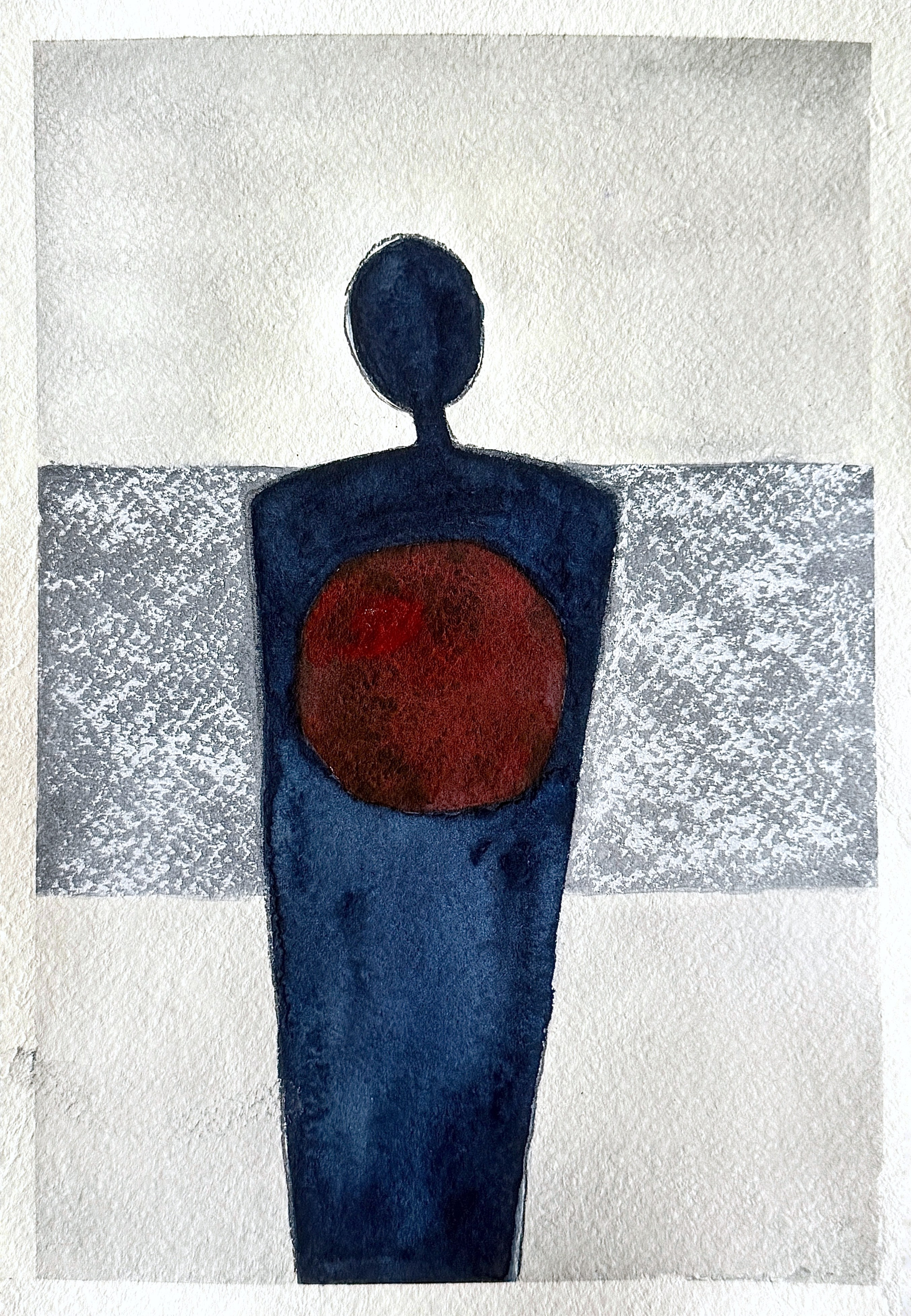 акварель, пастель, уголь, графика, современное искусство, современная графика, абстрактная графика, фигуративный минимализм, концептуальное искусство, минимализм, человеческая фигура, центр, контур, орбита, уязвимость, телесность, внутреннее равновесие, точки опоры, идентичность, присутствие, визуальный знак, форма и смысл