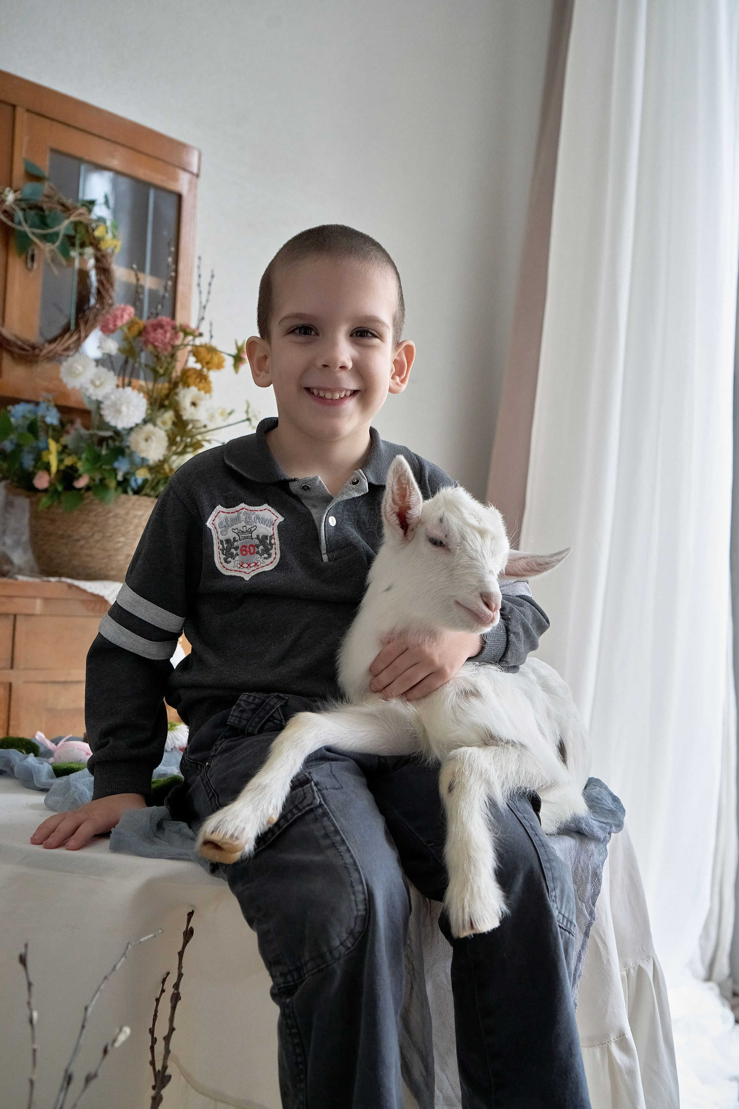 Пасхальная фотосессия с животными в Краснодаре